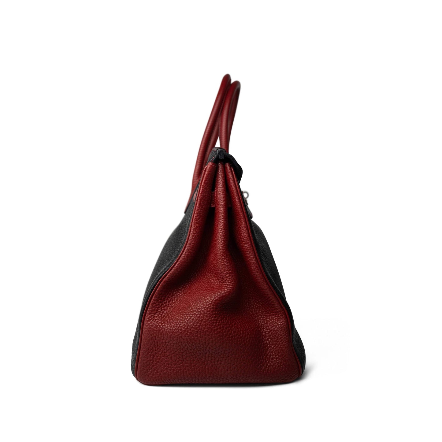 Birkin 35 Black/Red Togo Palladium Plated [N] Stamp