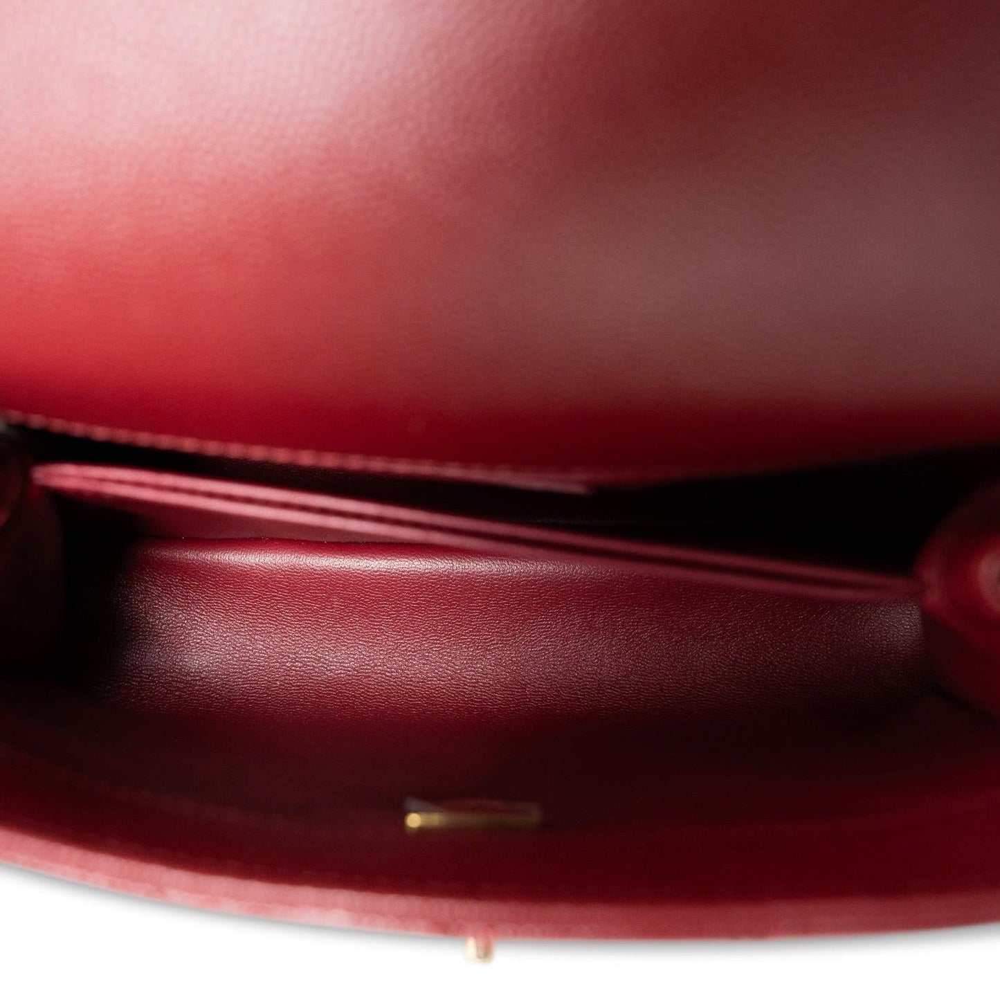 21A Burgundy Caviar Quilted Coco Handle Small LGHW