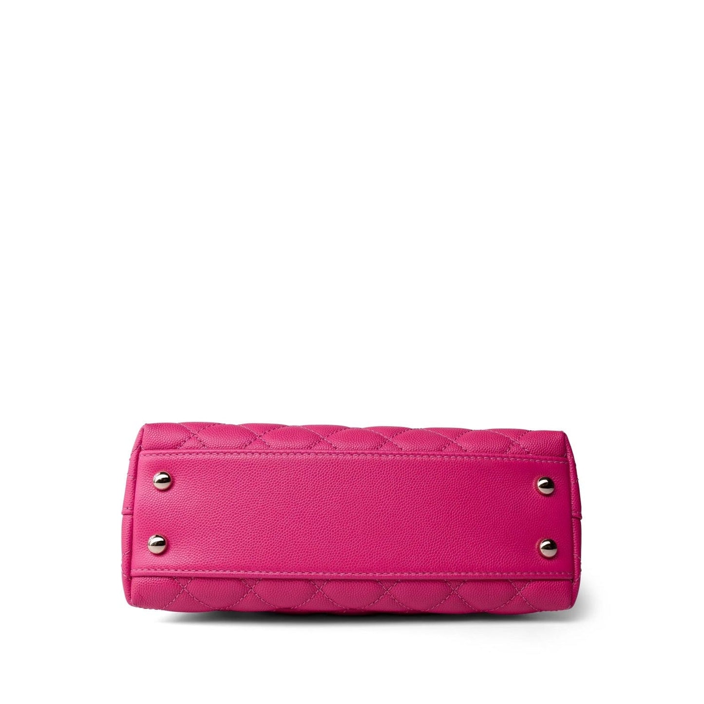 Pink Caviar Quilted Coco Handle Small Light Gold Hardware