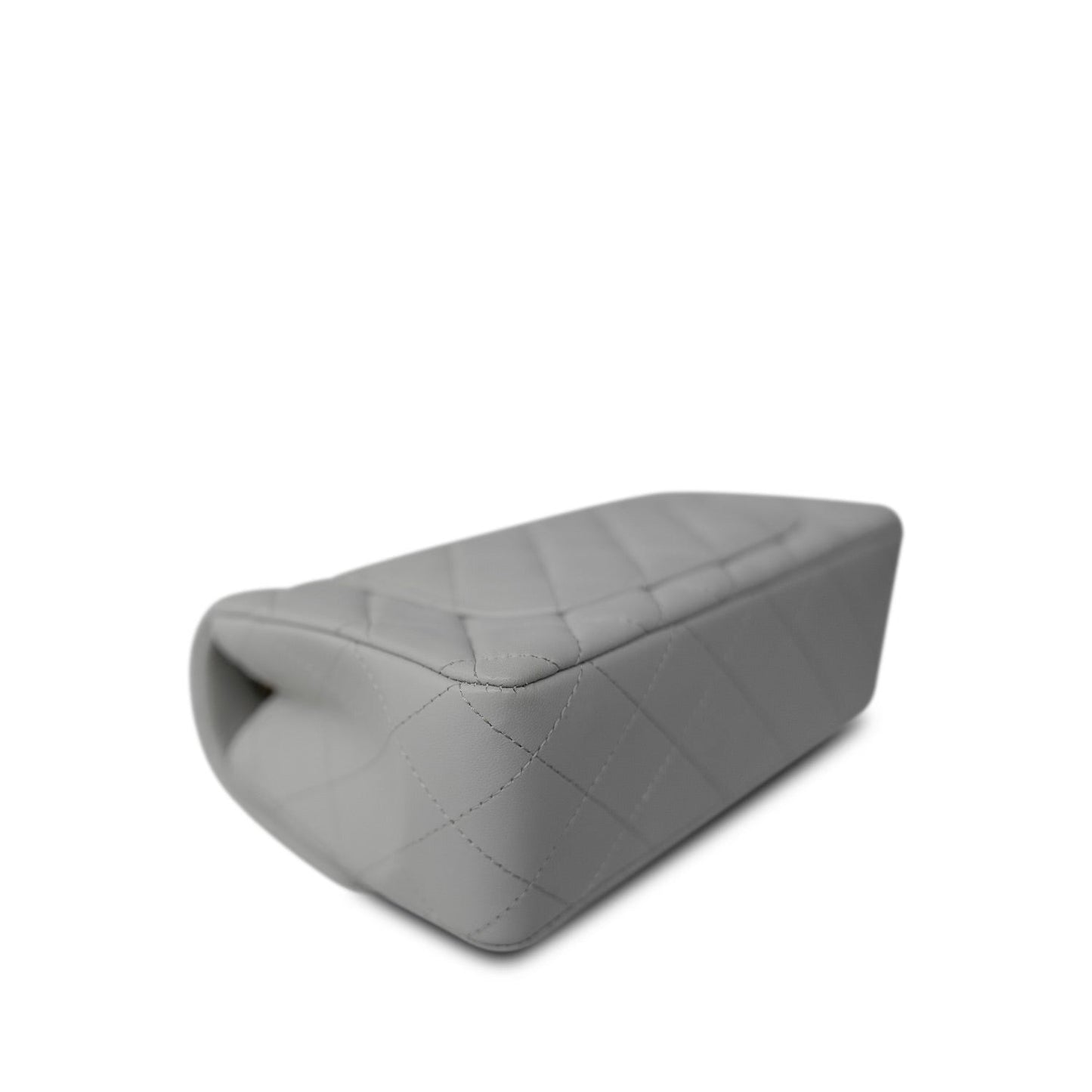 23S Light Grey Rectangular Flap Mini Light Gold Hardware