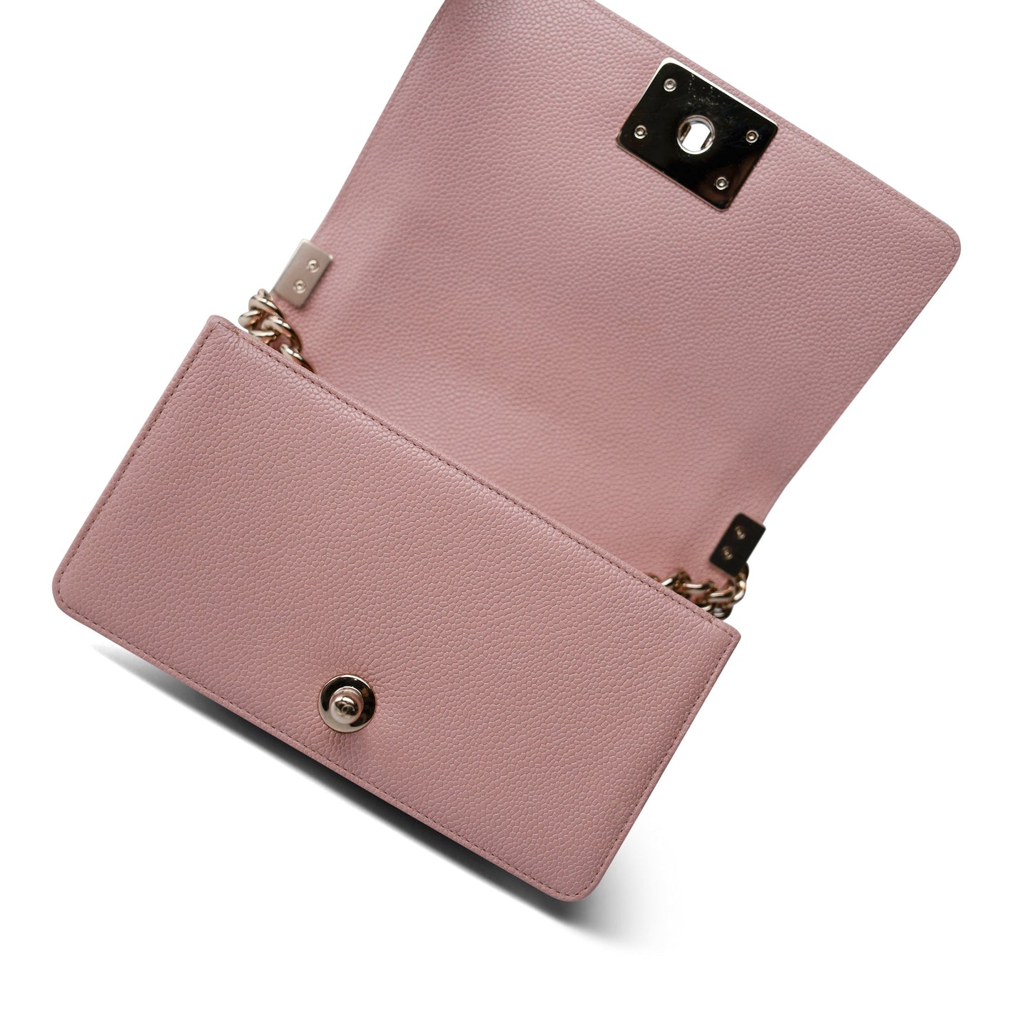 Pink Nude / Pink Clair Boy Bag Small Caviar Quilted LGHW