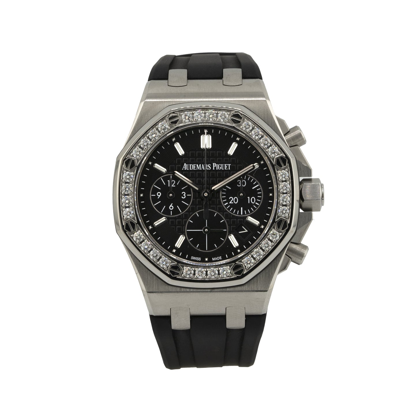 Audemars Piguet Royal Oak Offshore 26231ST.ZZ.D002CA.01 Lady Stainless Steel Black Dial Diamond Bezel