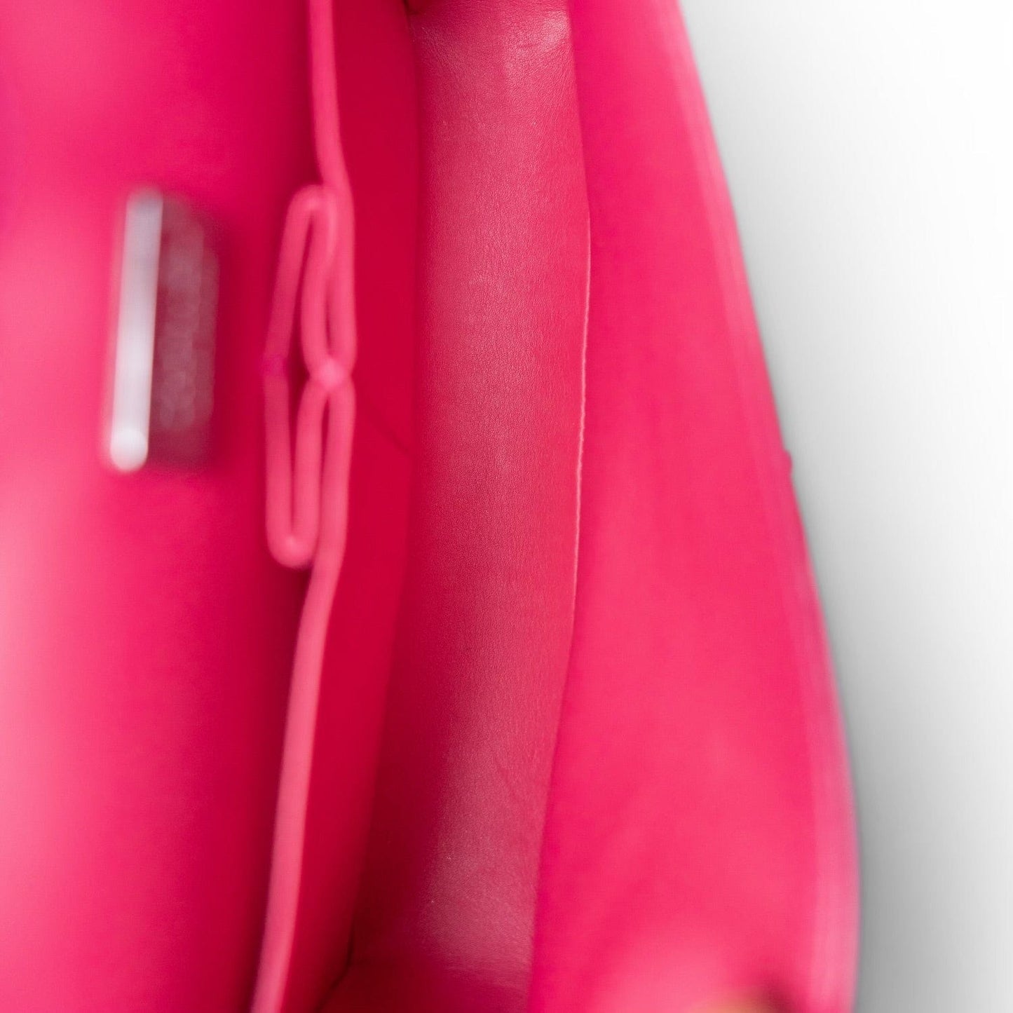 Dark Pink Python Medium Classic Double Flap