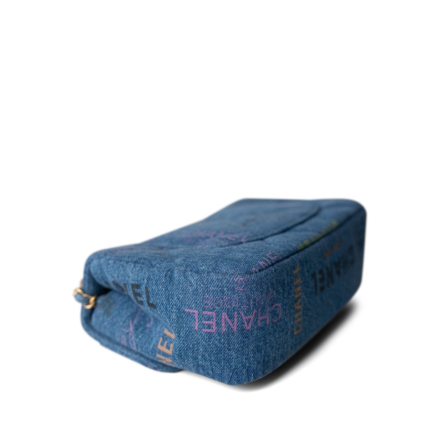 22P Denim Quilted Single Flap Small AGHW