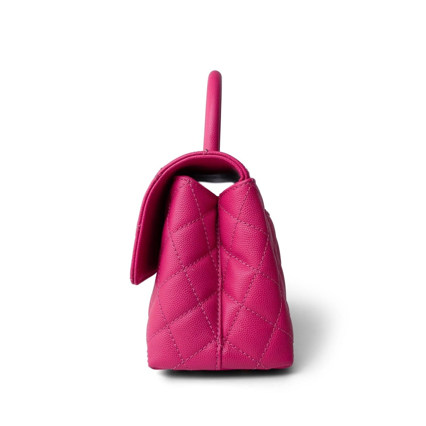 Pink Caviar Quilted Coco Handle Small Light Gold Hardware