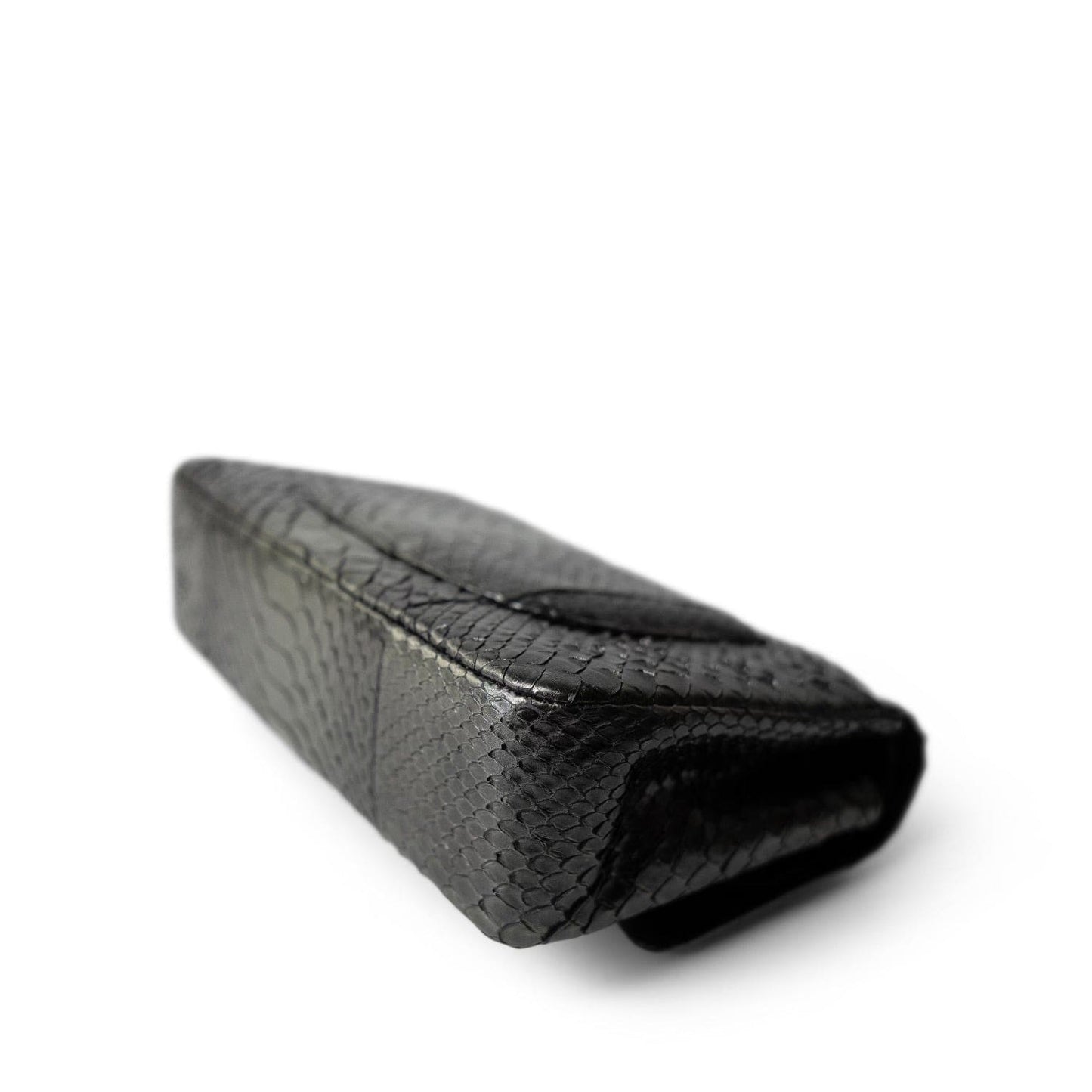 Metallic Python Medium Classic Double Flap