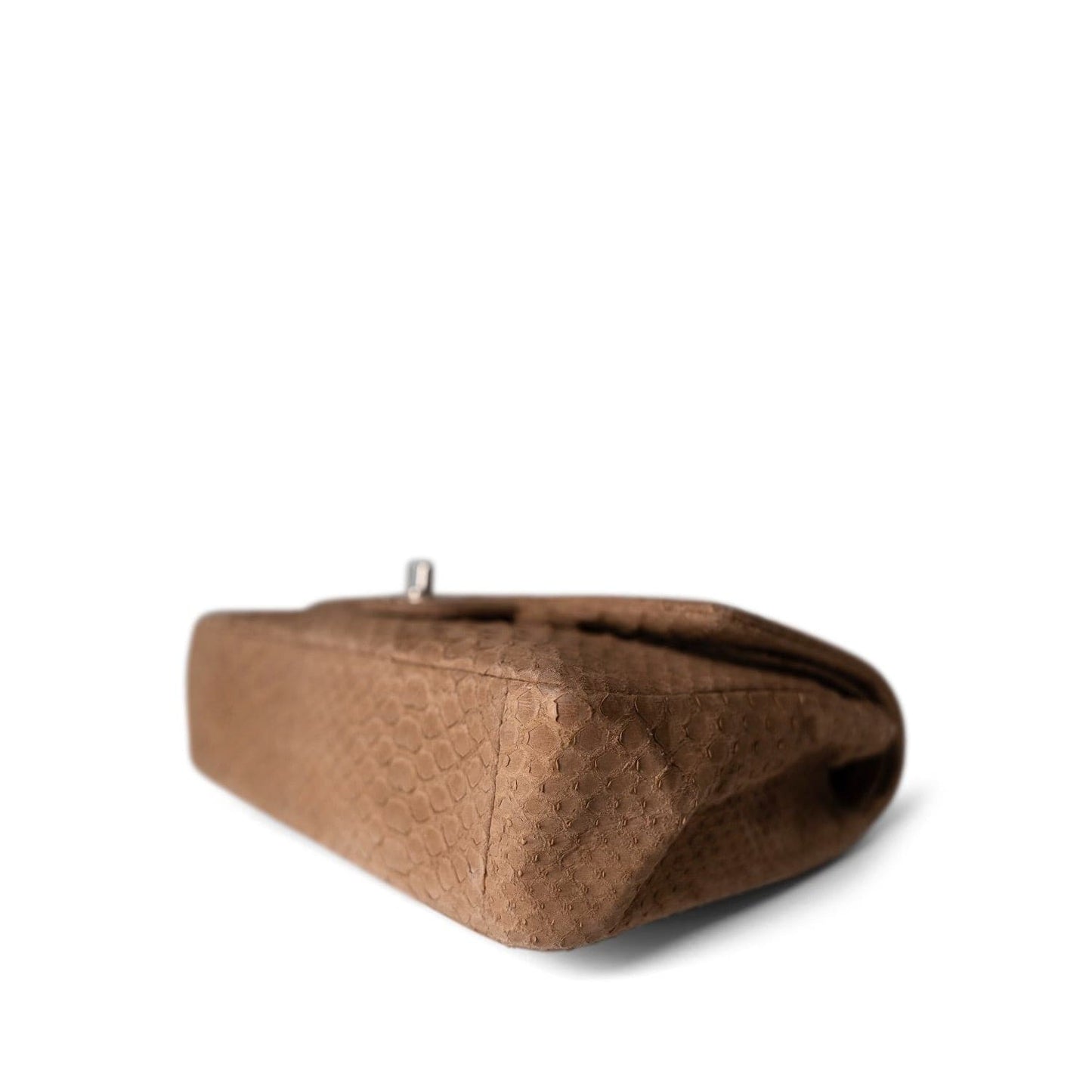 Light Brown Python Medium Classic Flap SHW