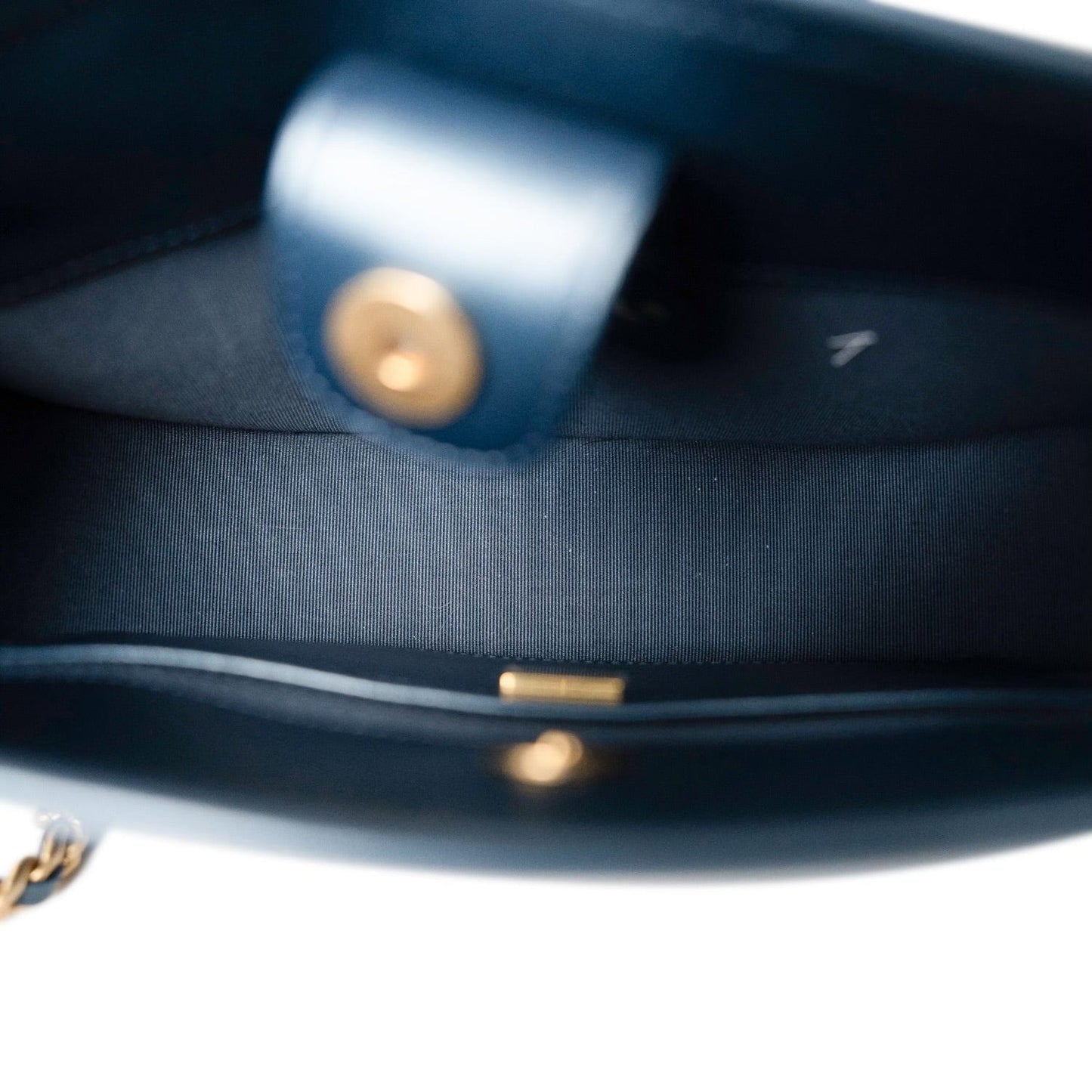 24S Denim Hobo Bag Aged Gold Hardware