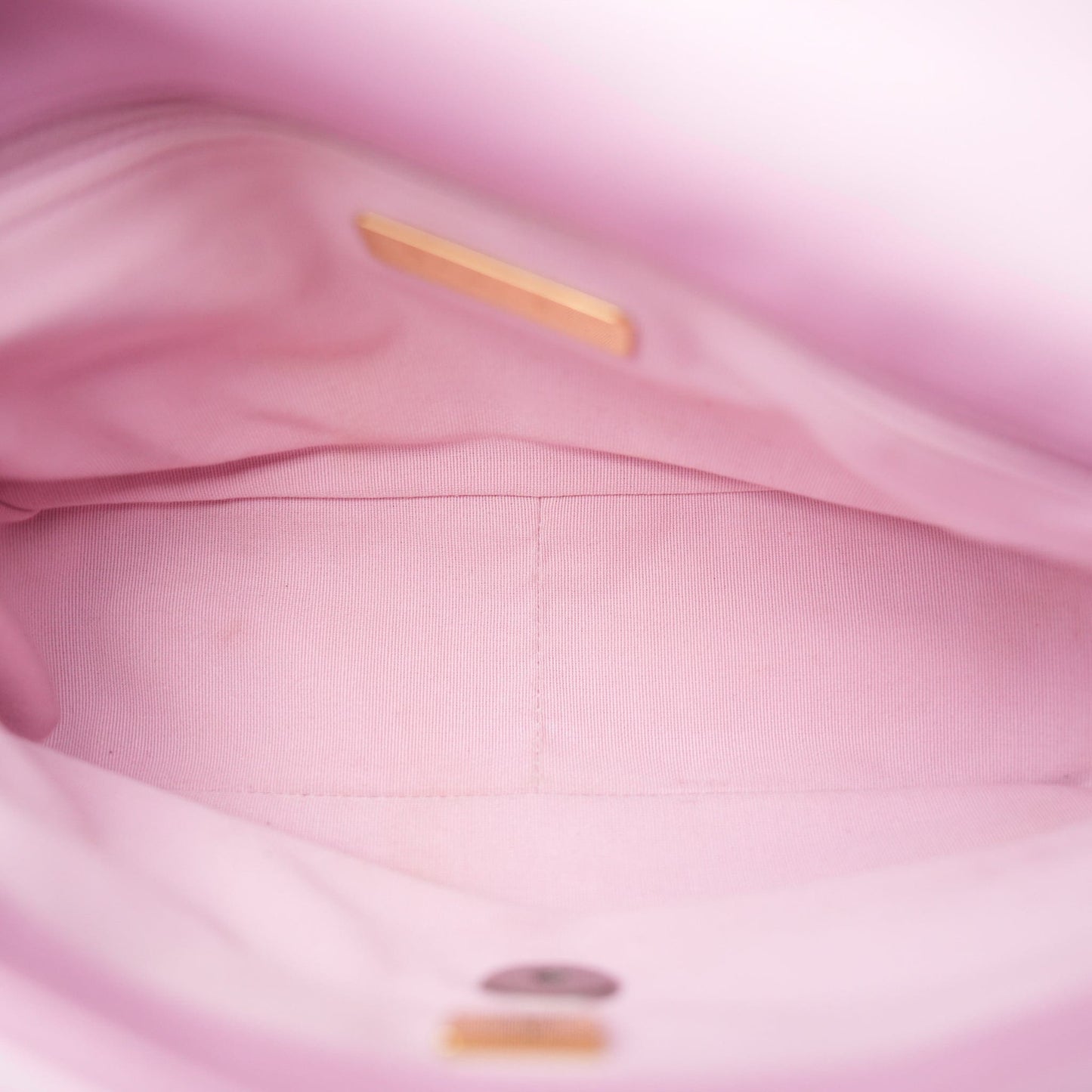 Light Pink Lambskin Quilted 19 Flap Small MHW