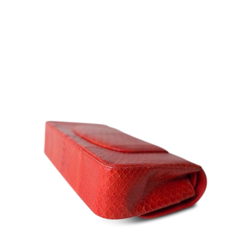 Red Python Medium Classic Double Flap LGHW