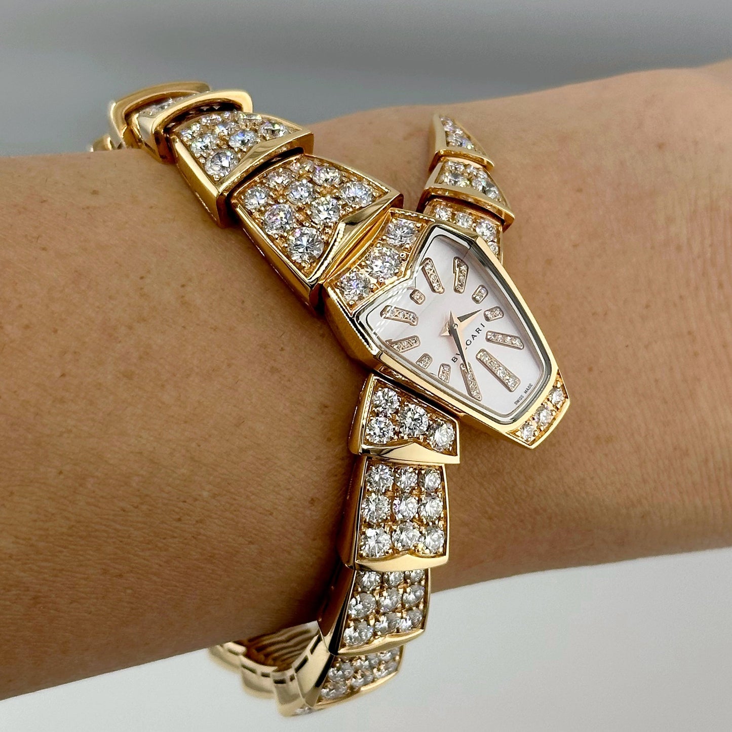 Bulgari Serpenti 18K Rose Gold with Diamonds