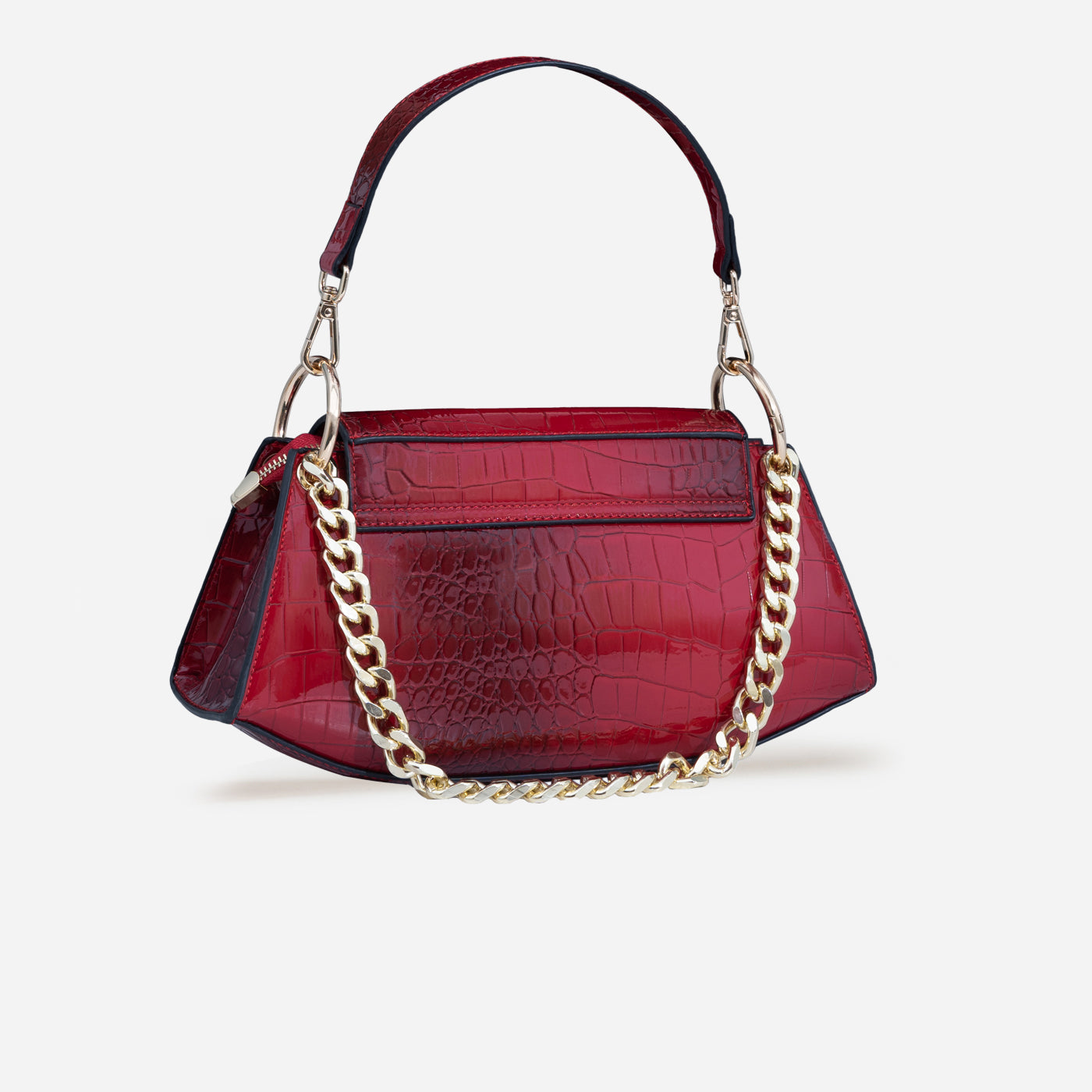 Bamboo Croc Shoulder Bag