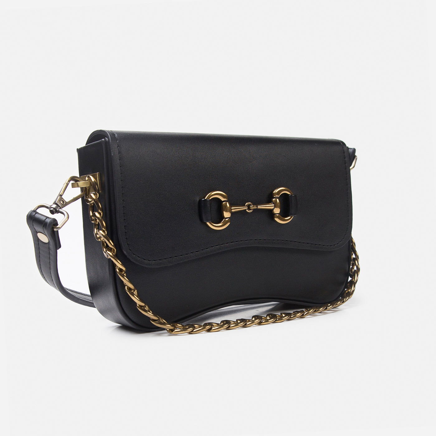 Buckled Shoulder Bag