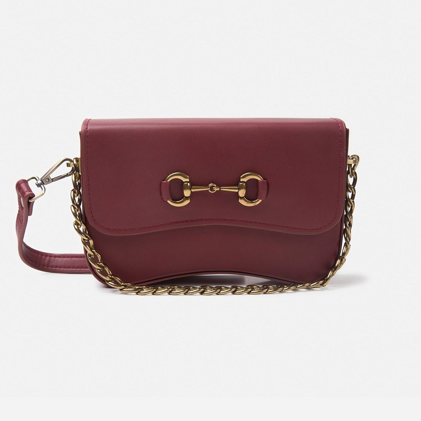 Buckled Shoulder Bag