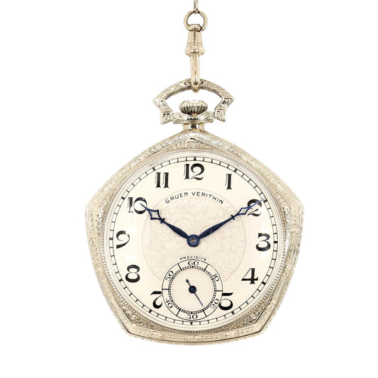 Gruen Verithin Masonic Pocket Watch