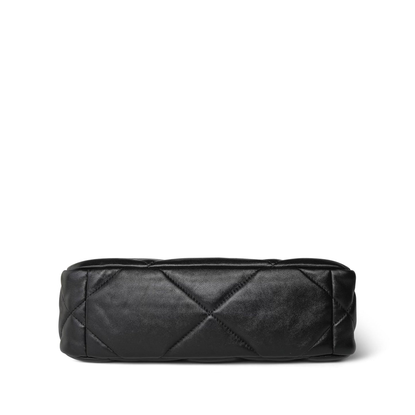 Black Lambskin Quilted 19 Flap Small Mixed Hardware