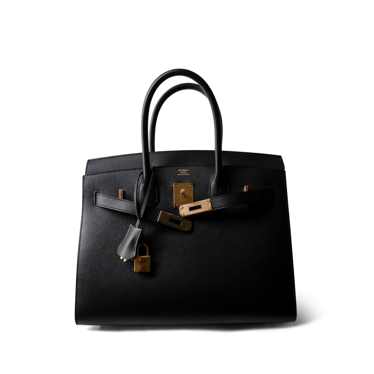 Birkin Sellier 30 Noir Veau Madame Gold Plated Y Stamp