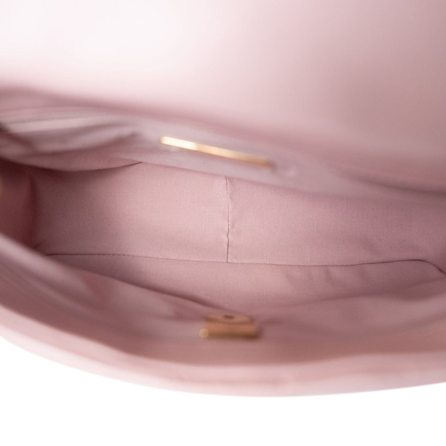 Rose Clair Lambskin Quilted 19 Flap Small Mixed Hardware