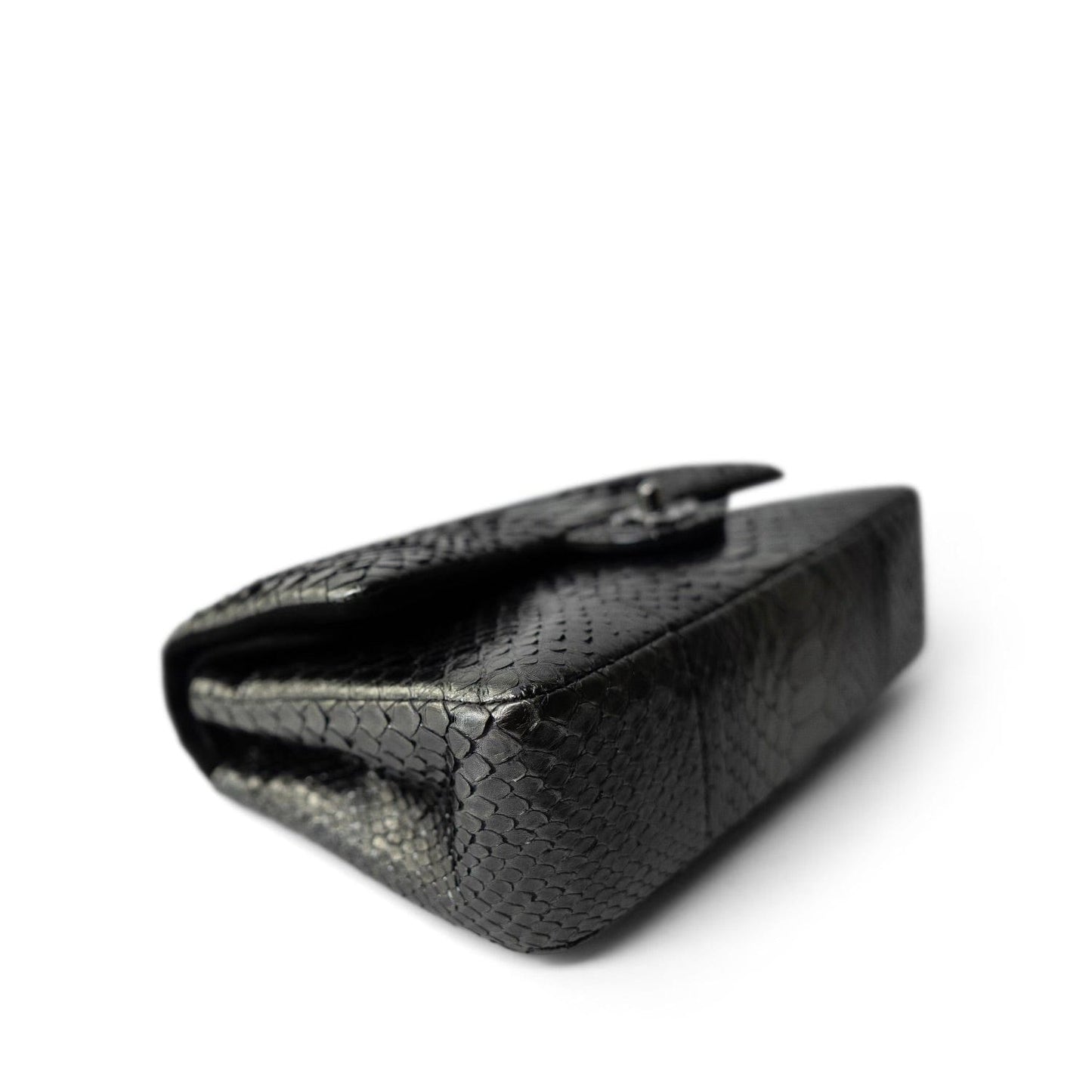 Metallic Python Medium Classic Double Flap