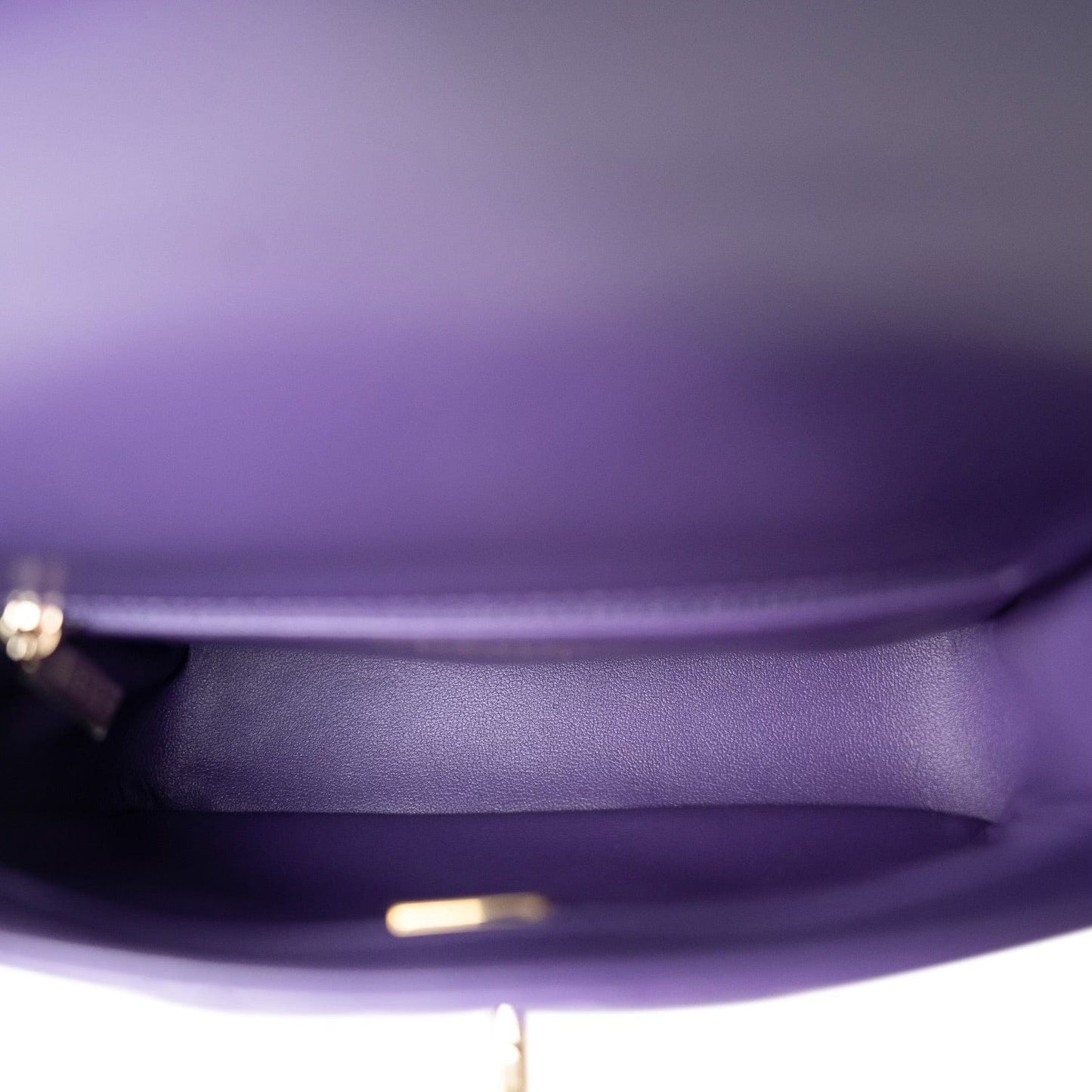 24C Purple Shiny Lambskin Coco Trip Flap Bag LGHW