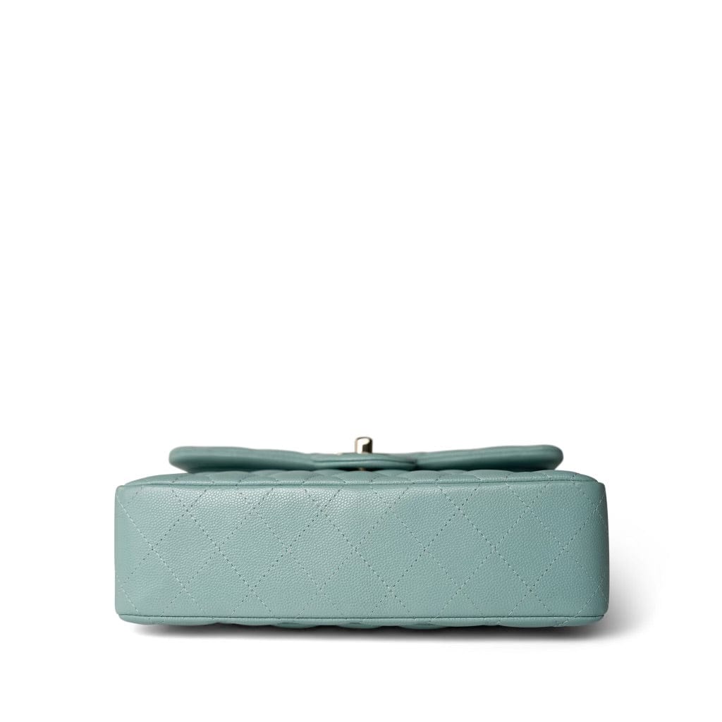 20C Tiffany Blue Small Classic Flap Light Gold Hardware