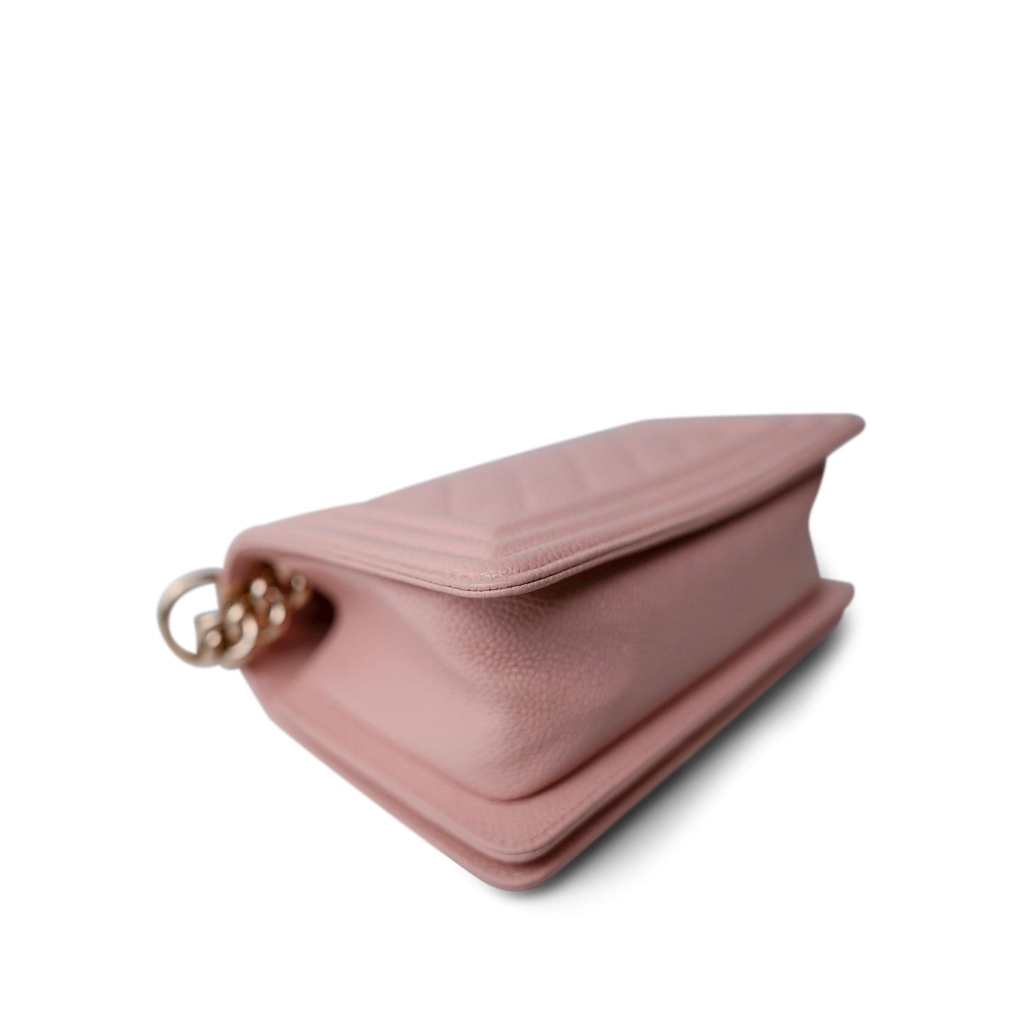 Pink Nude / Pink Clair Boy Bag Small Caviar Quilted LGHW