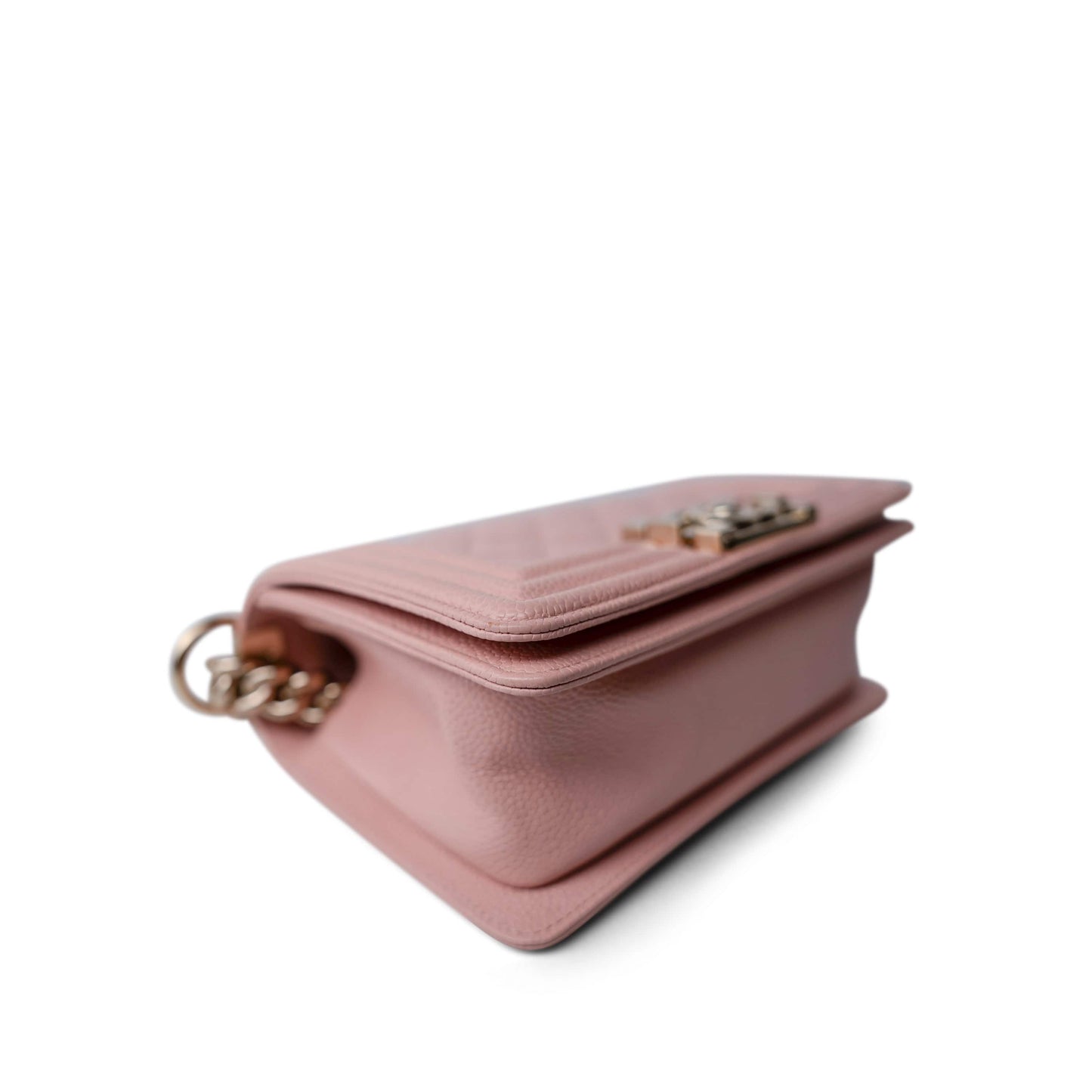 Pink Nude / Pink Clair Boy Bag Small Caviar Quilted LGHW