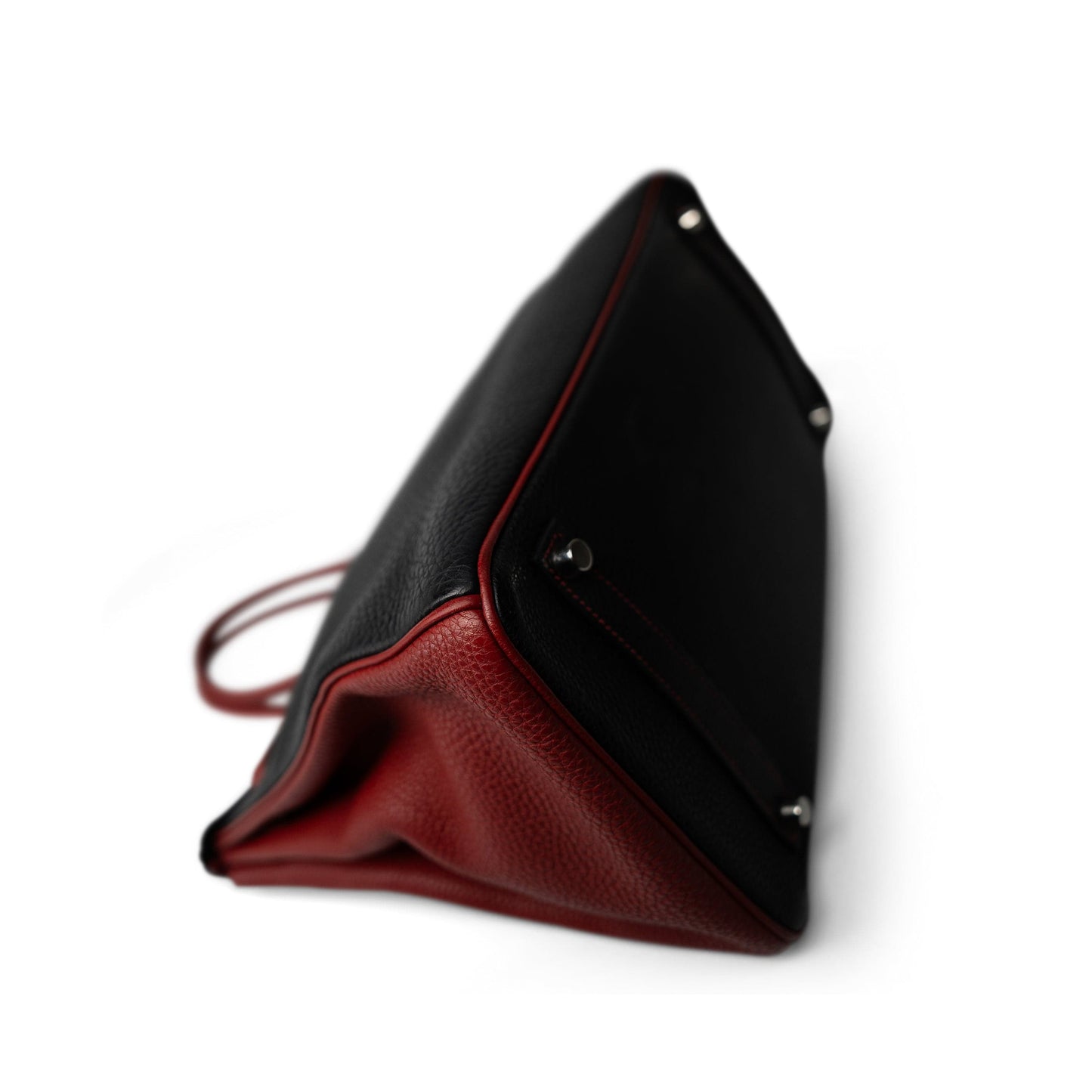 Birkin 35 Black/Red Togo Palladium Plated [N] Stamp