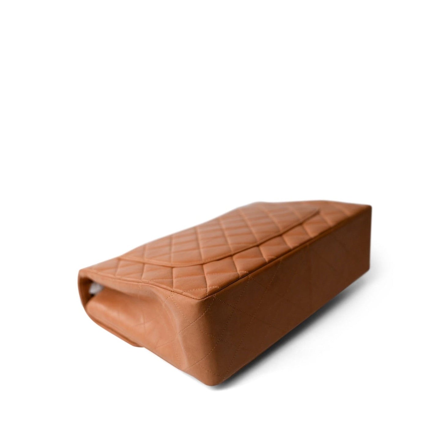 Vintage Caramel Jumbo Single Flap Bag GHW