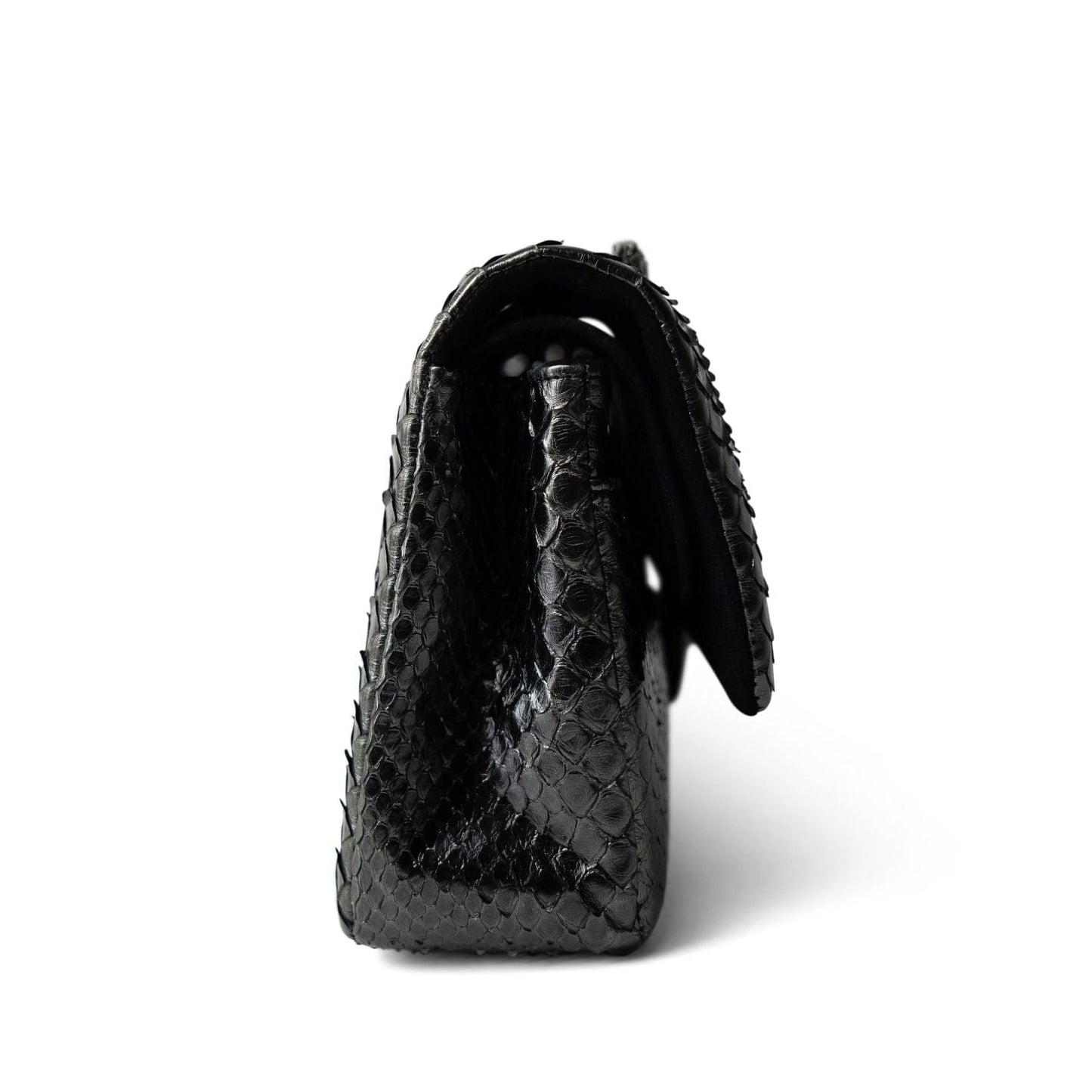 Metallic Python Medium Classic Double Flap