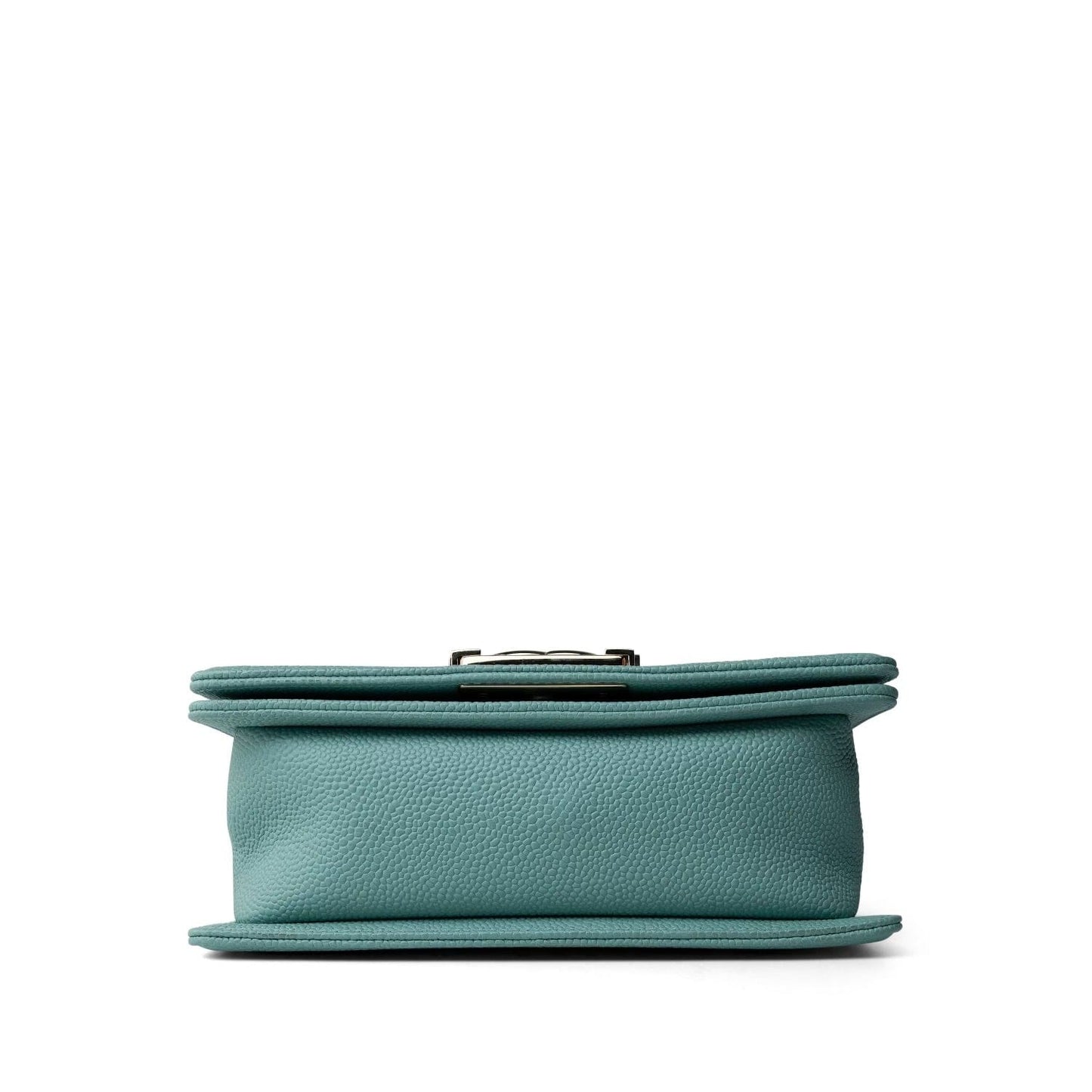 Tiffany Blue Caviar Quilted Small Boy Bag Light Gold Hardware