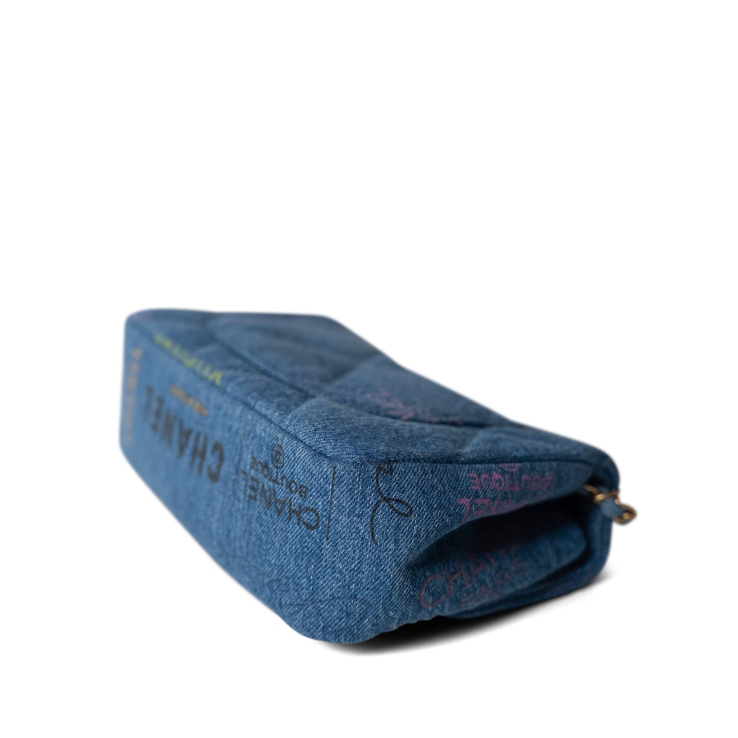 22P Denim Quilted Single Flap Small AGHW