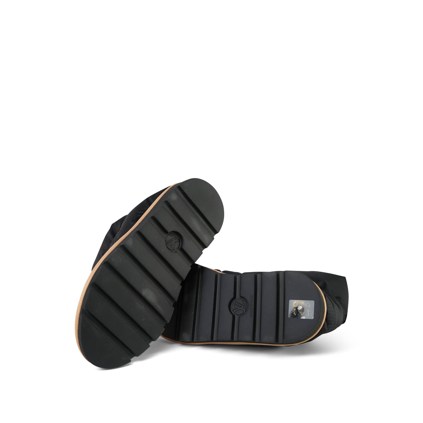 Louis Vuitton Ankle Comfort Black Water Repellent Nylon Monogram Boots/Booties