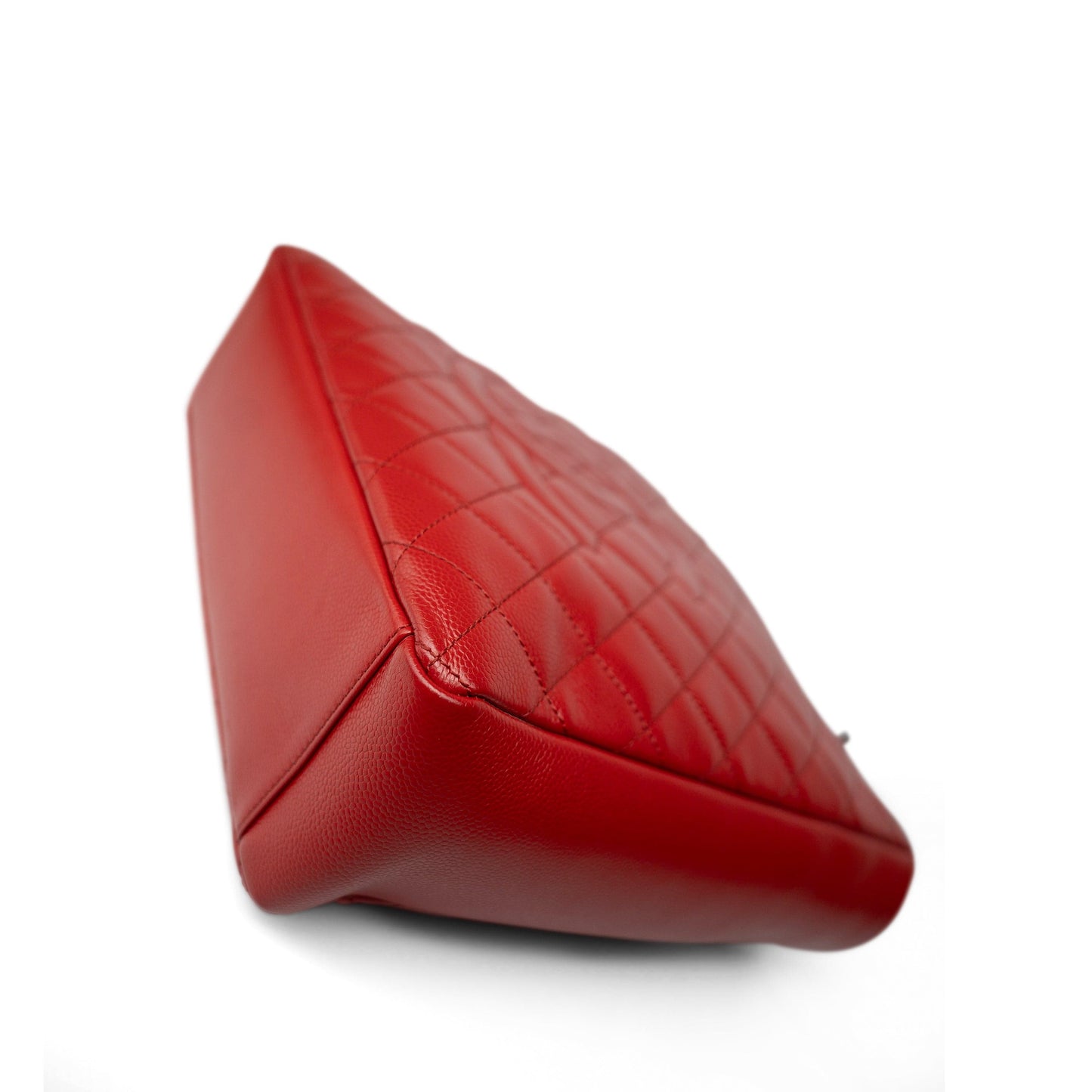 Red Caviar Quilted PST XL Silver Hardware