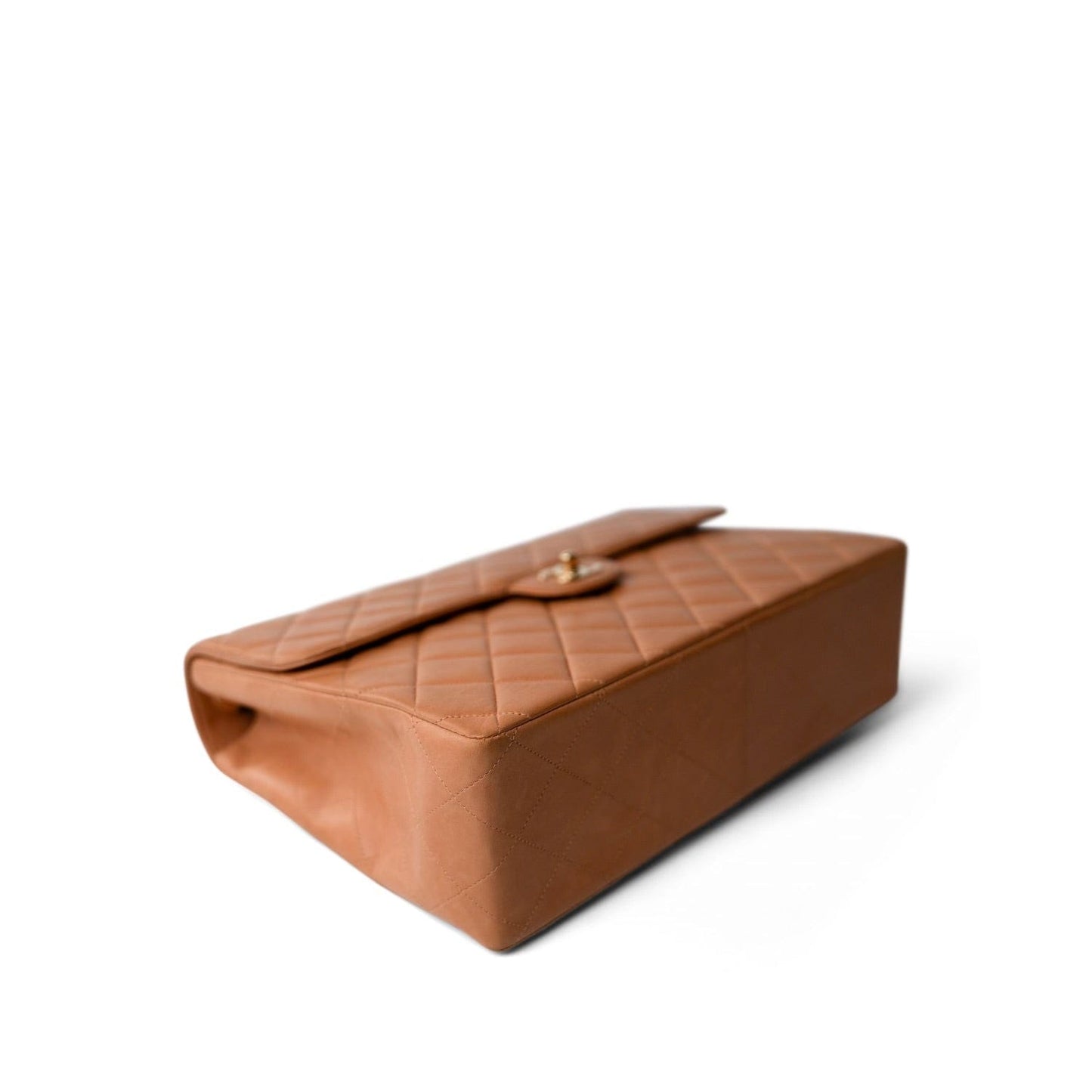 Vintage Caramel Jumbo Single Flap Bag GHW