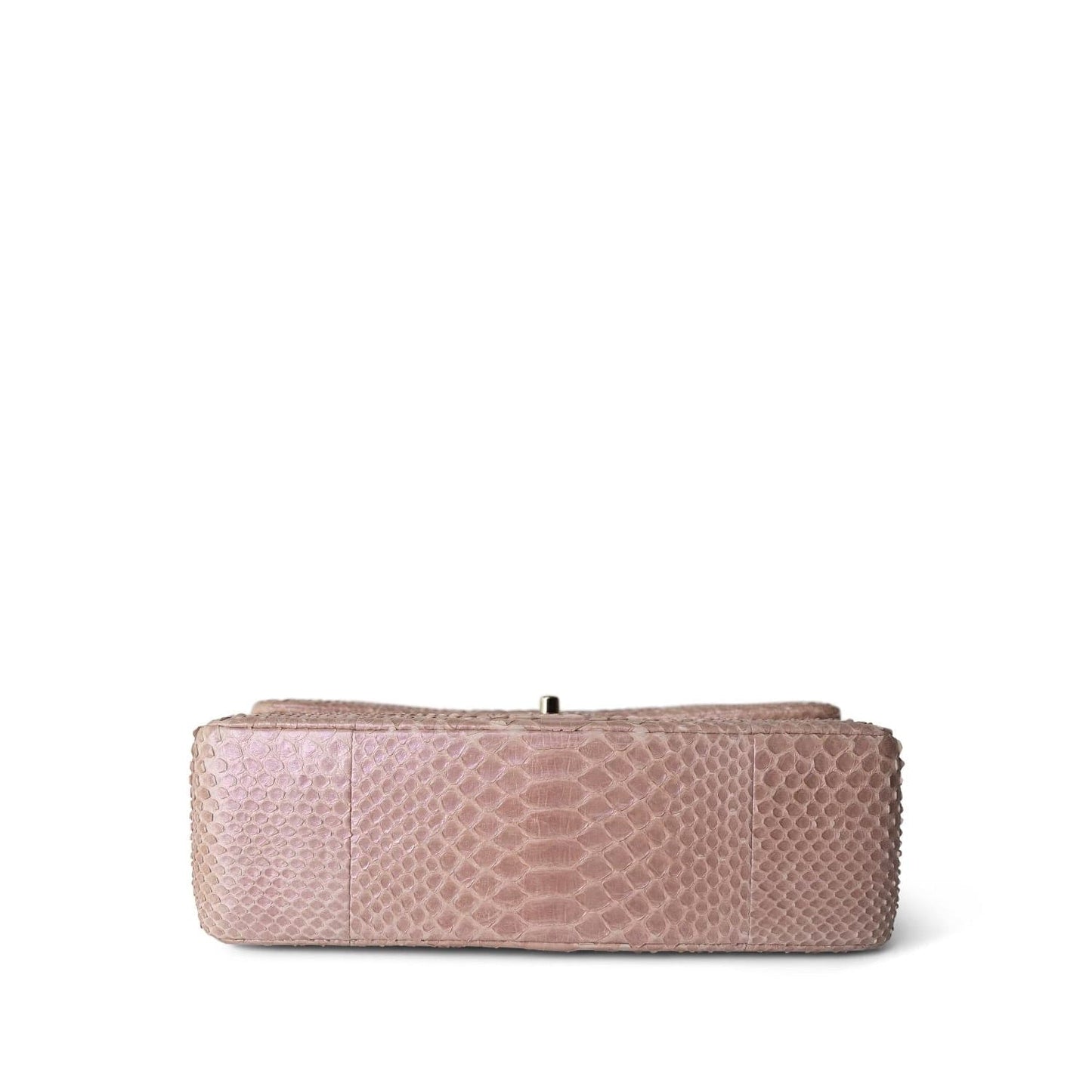 Iridescent Light Pink Python Classic Flap Jumbo LGHW