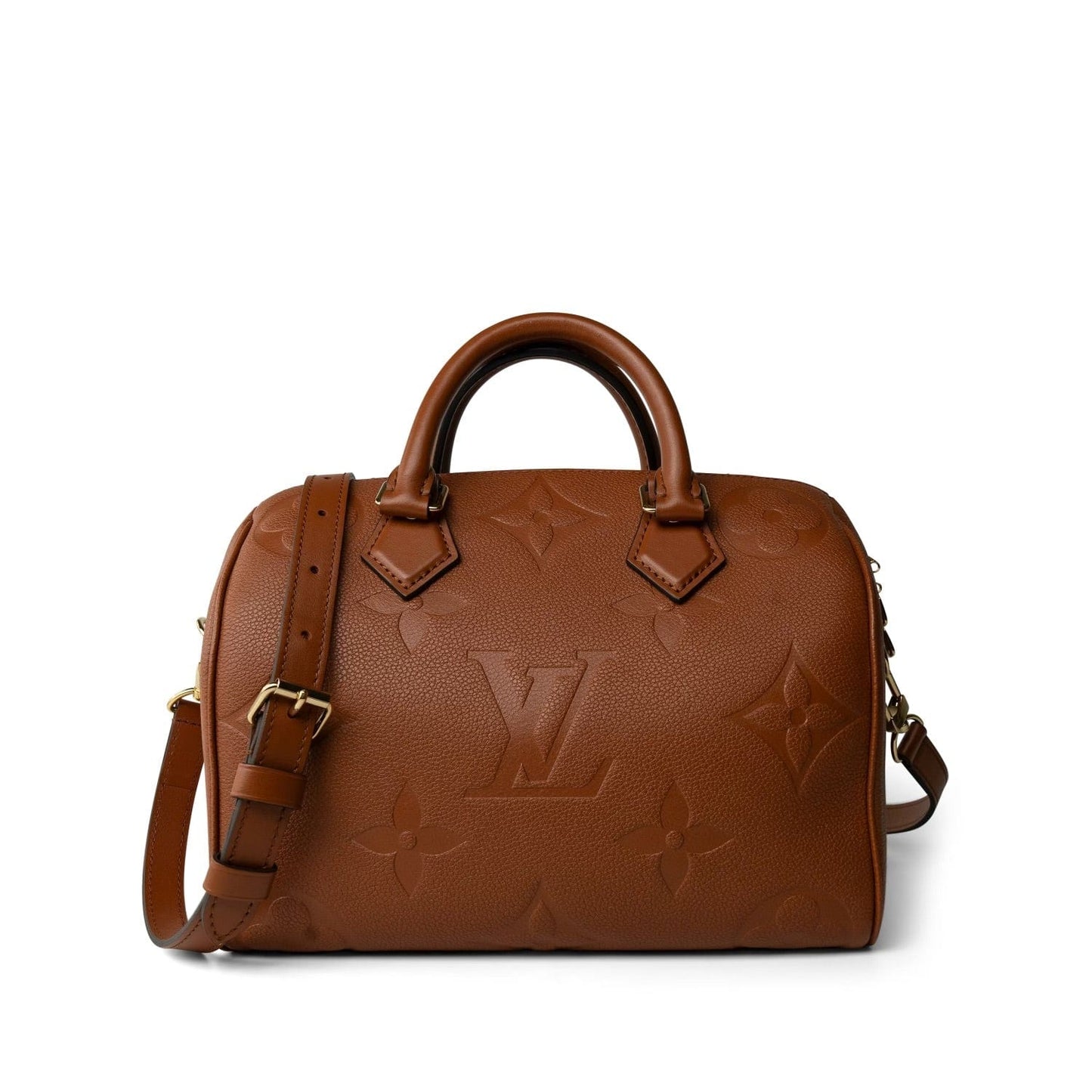 Louis Vuitton Empreinte Monogram Speedy Bandouliere 25 Cognac