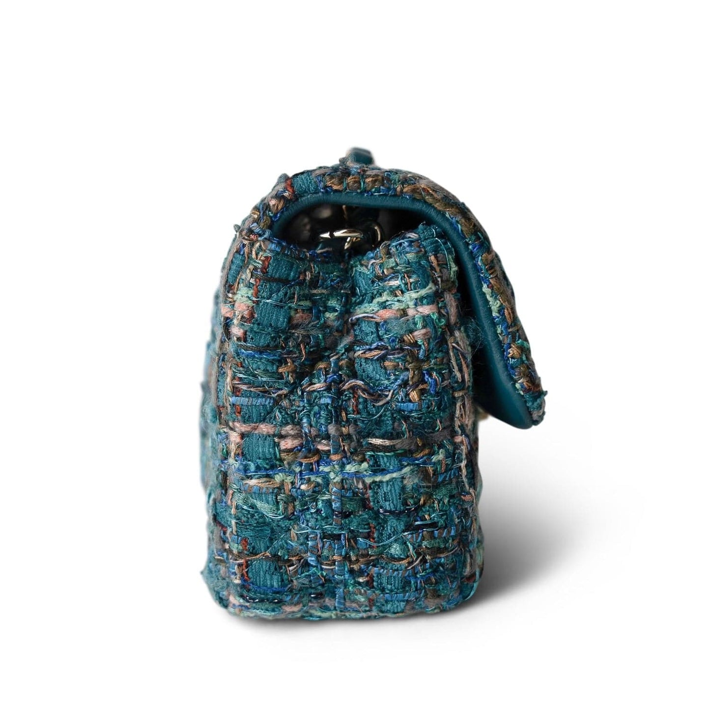 19A Ancient Egypt Turquoise Tweed Quilted Mini Rectangular Flap LGHW