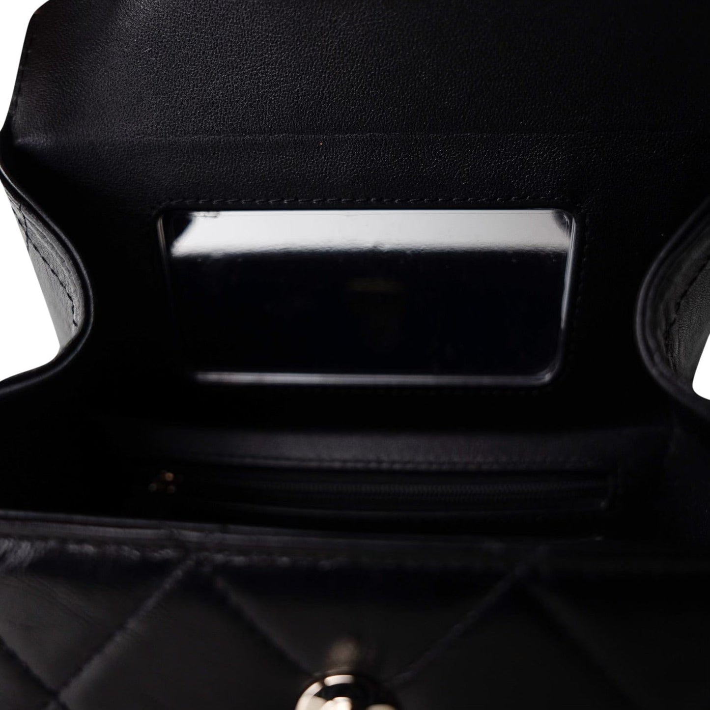 23k Black Shiny Mini Box Bag Vanity LGHW