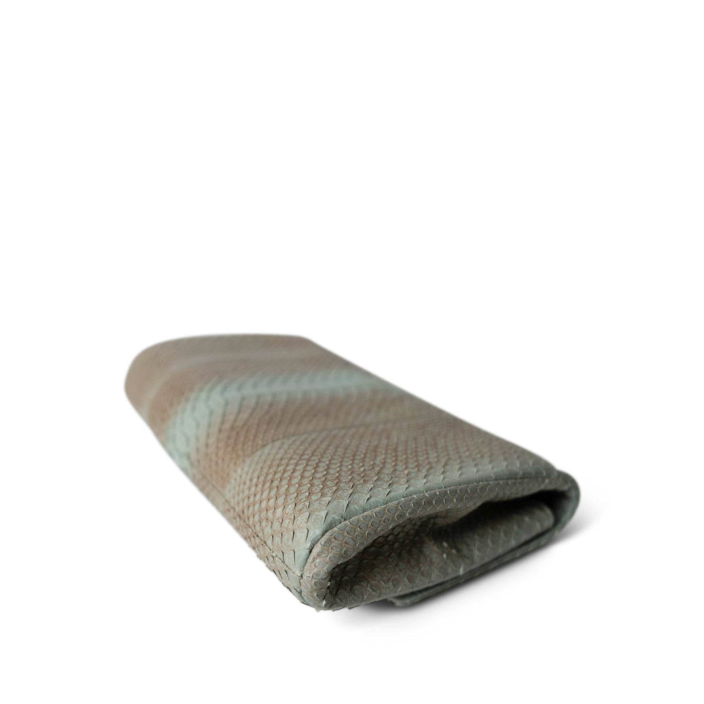 Brown/Blue Python Single Flap Bag Medium LGHW