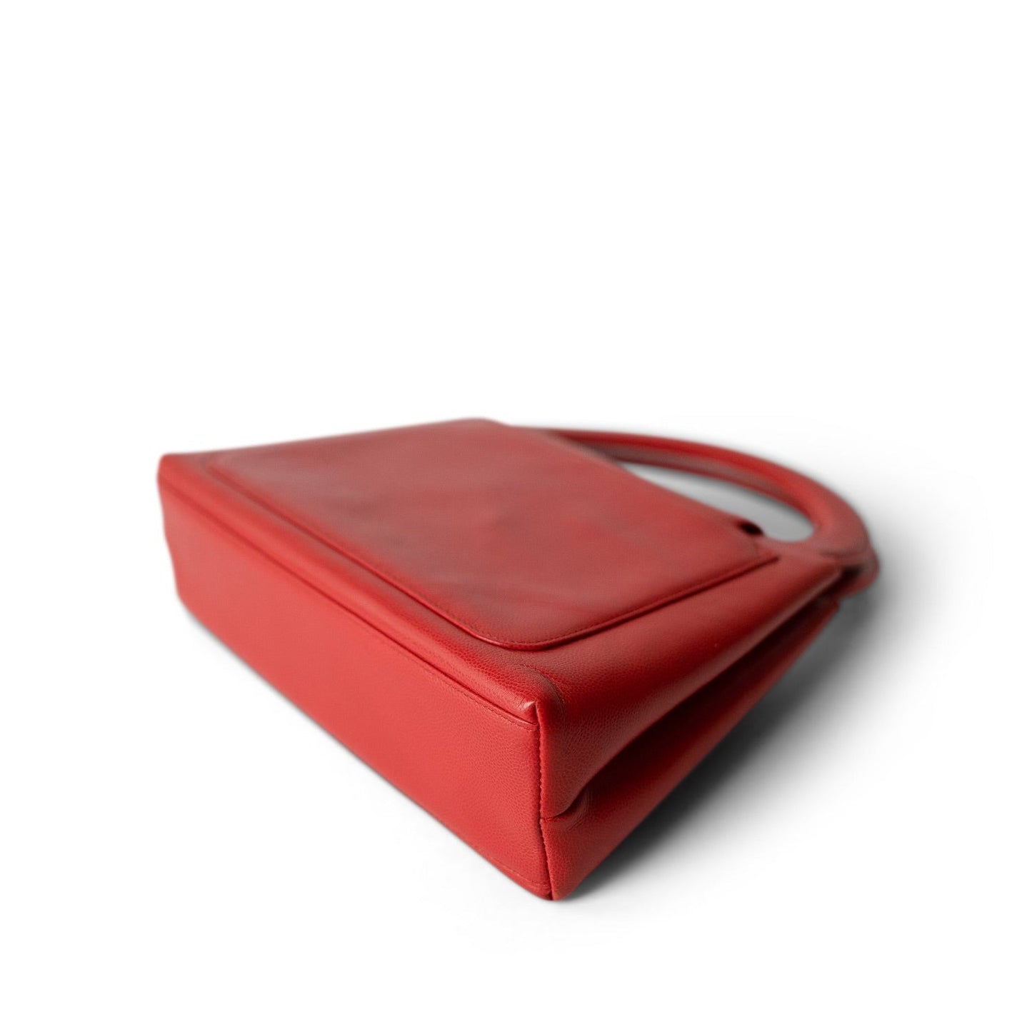 Vintage Red Kelly Top Handle Gold Hardware