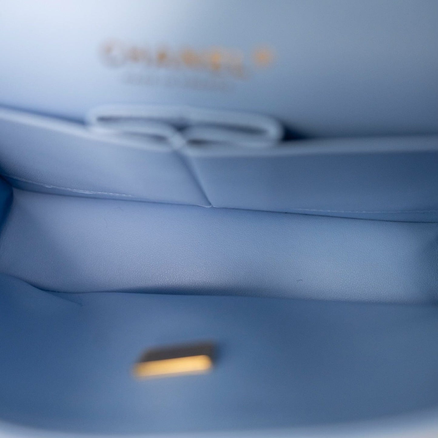 23P Light Blue Caviar Quilted Classic Flap Small Light Gold Hardware