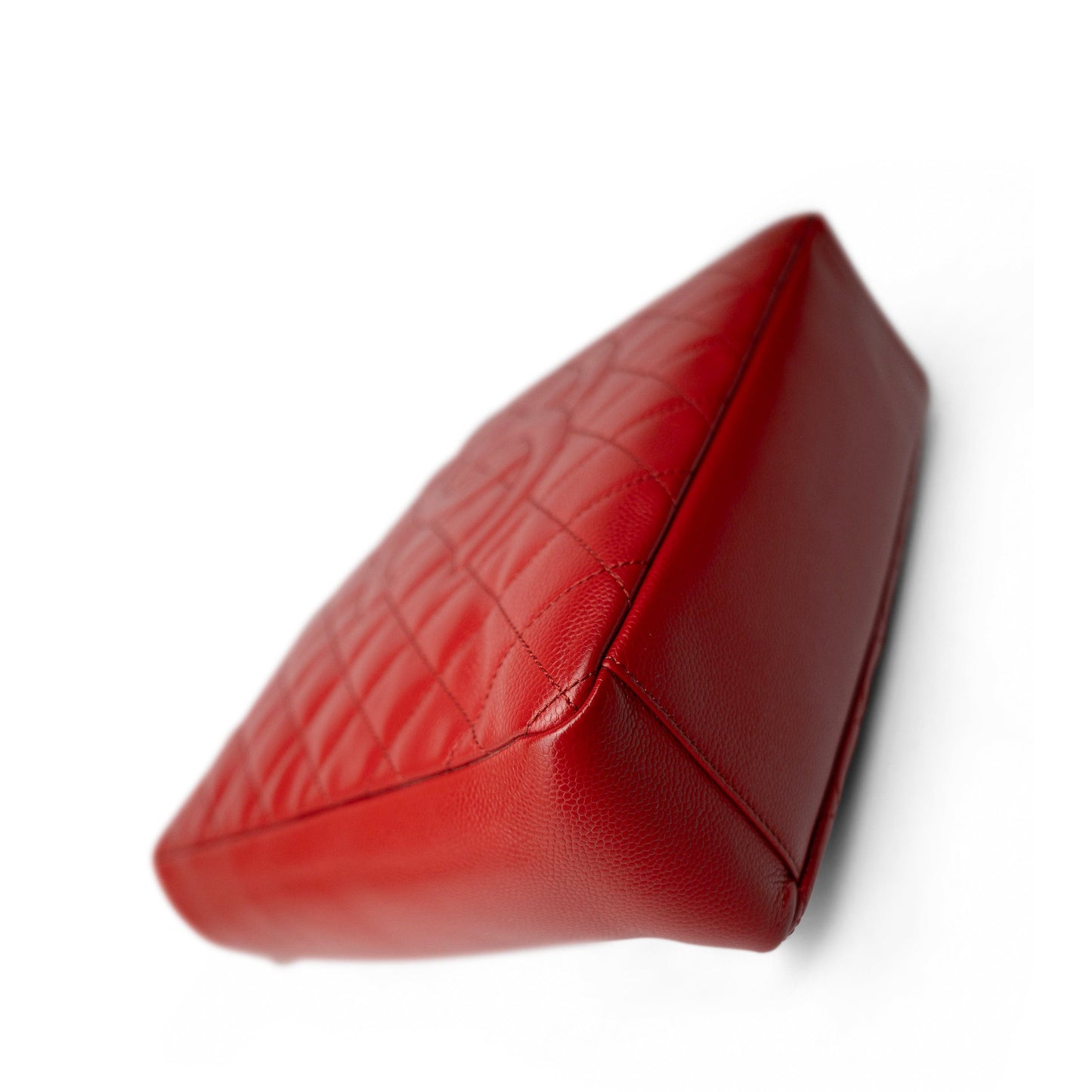 Red Caviar Quilted PST XL Silver Hardware