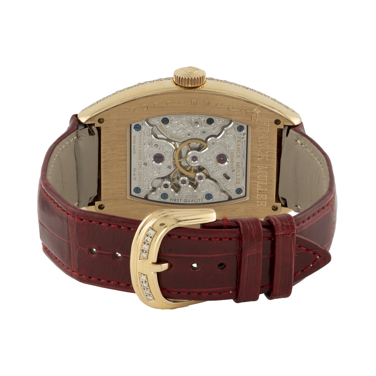 Franck Muller Tourbillon Double Mystery Full Factory Diamonds Rose Gold