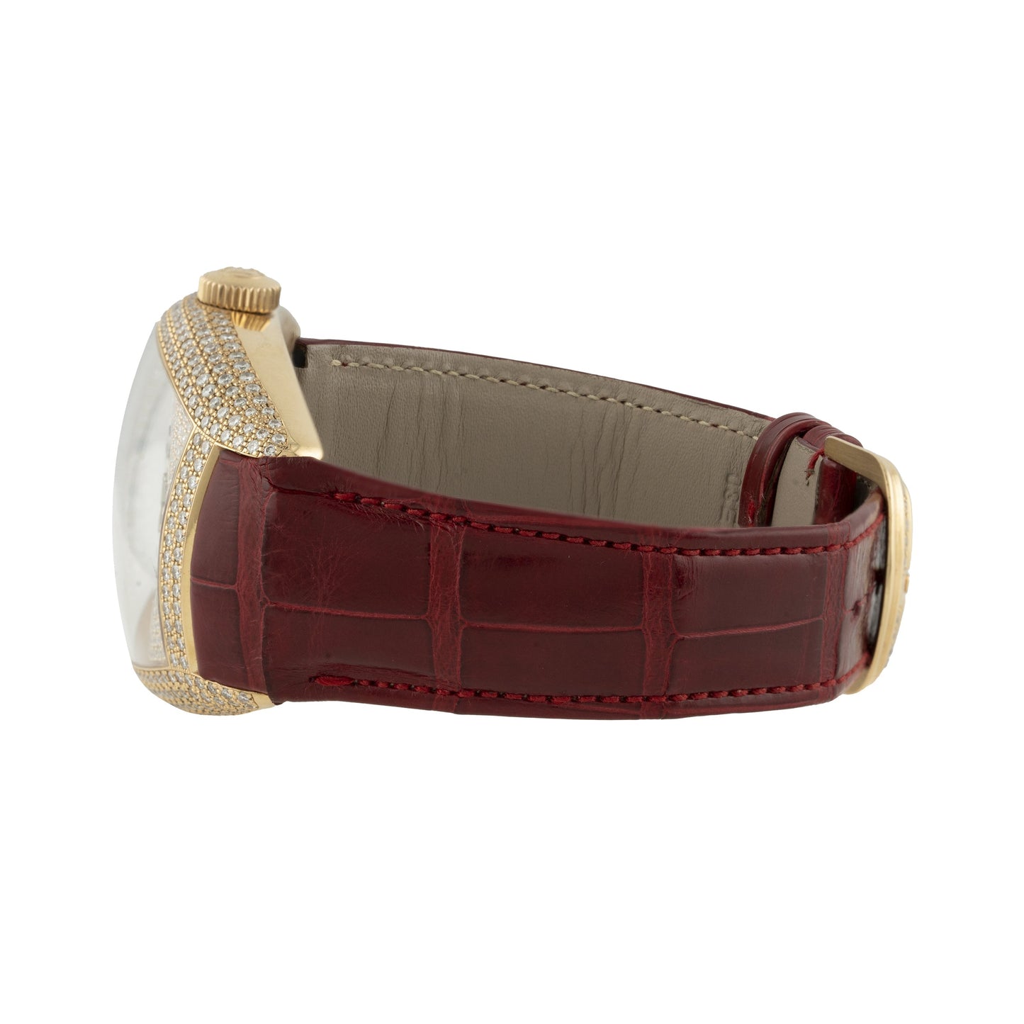 Franck Muller Tourbillon Double Mystery Full Factory Diamonds Rose Gold