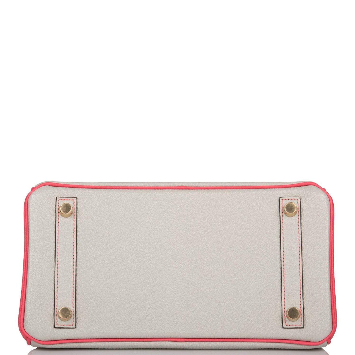 Hermes Birkin 25 Gris Perle and Rose Azalee Chèvre Brushed Gold Hardware