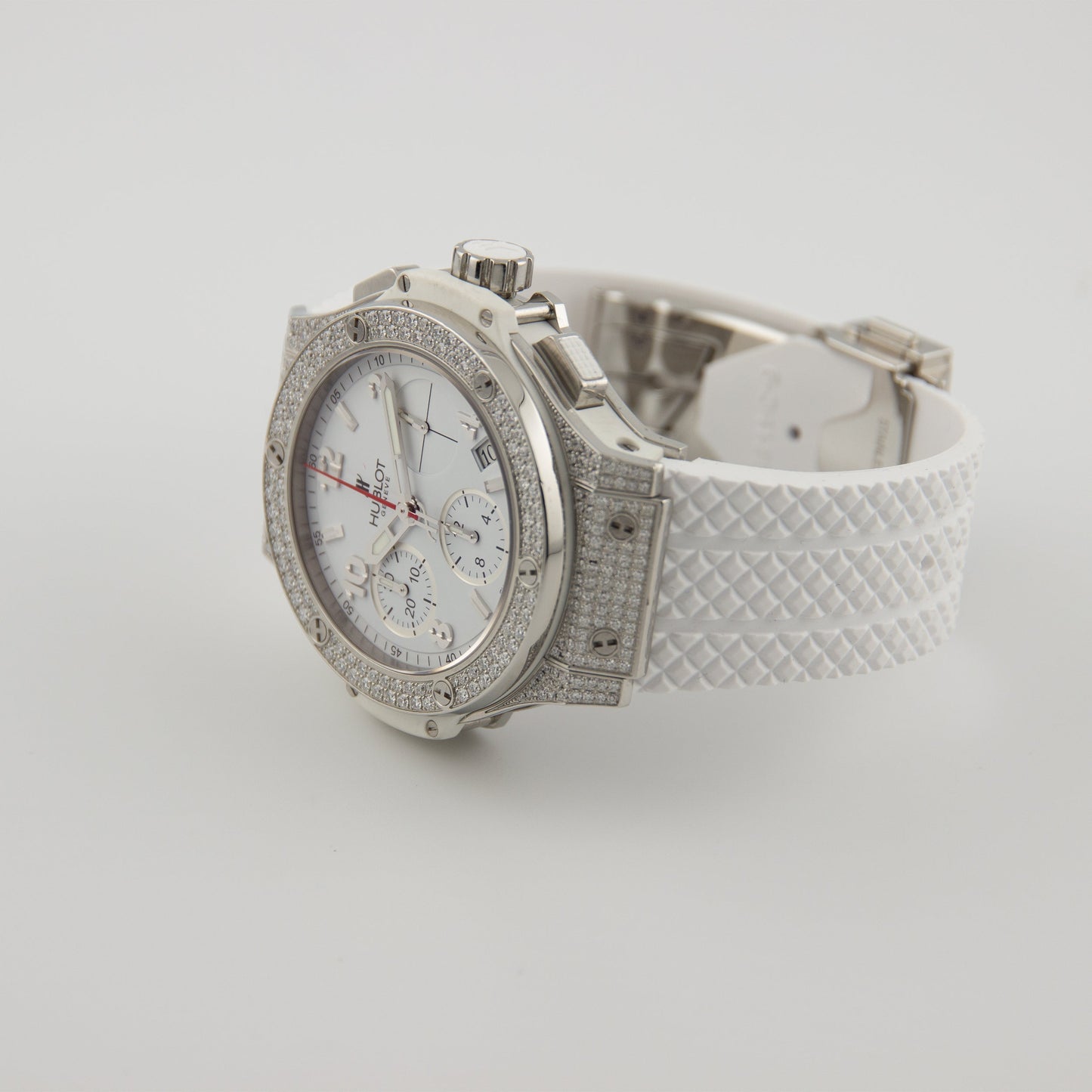 Hublot Big Bang Chronograph Steel White Pave 41mm