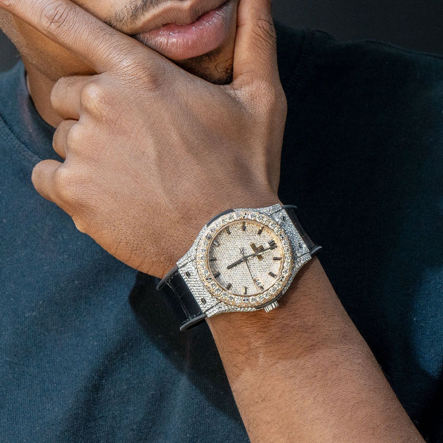 Hublot Classic Fusion | Diamond Iced Out  | 45 MM | 9 Carats