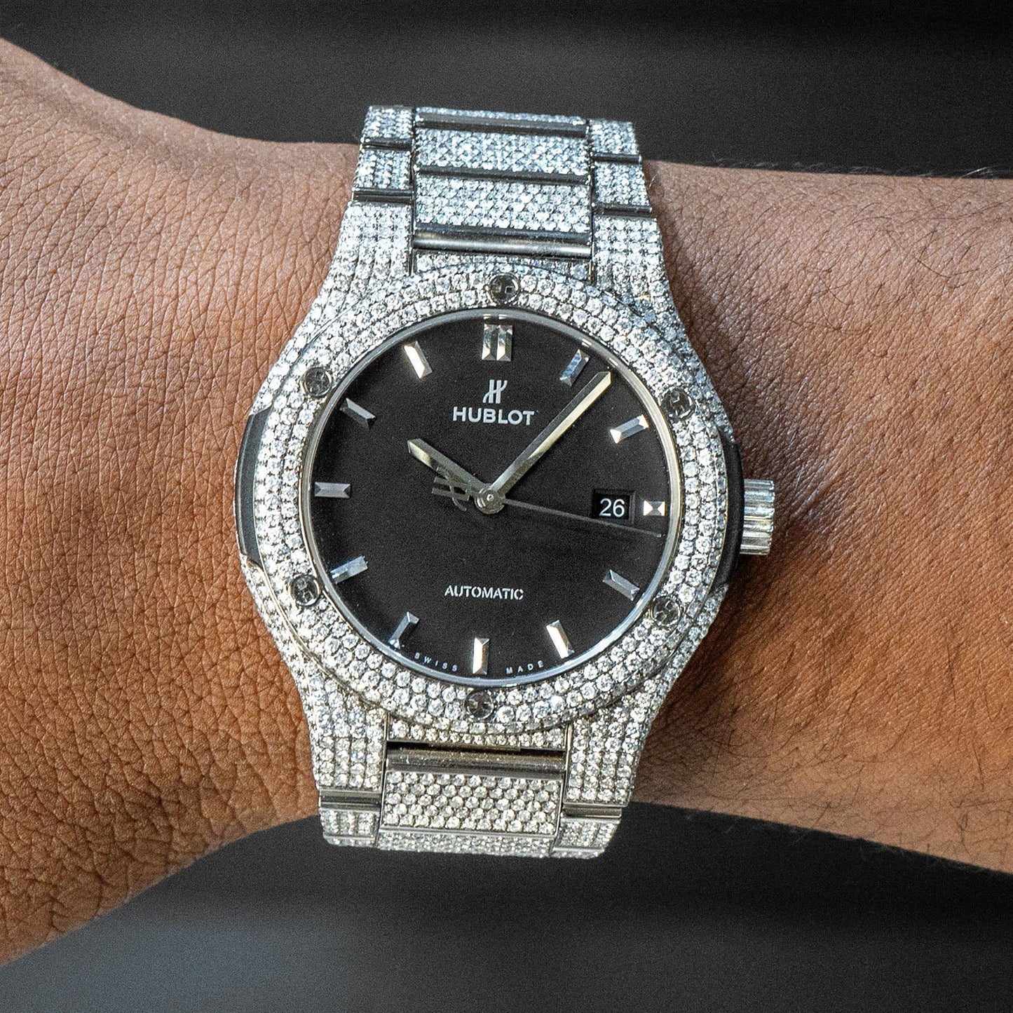 Hublot Classic Fusion | Diamond Iced Out  | 40 MM | 20 Carats