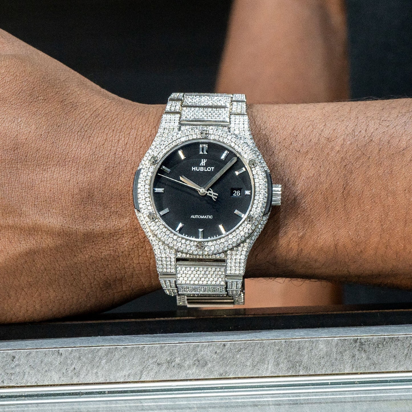 Hublot Classic Fusion | Diamond Iced Out  | 40 MM | 20 Carats